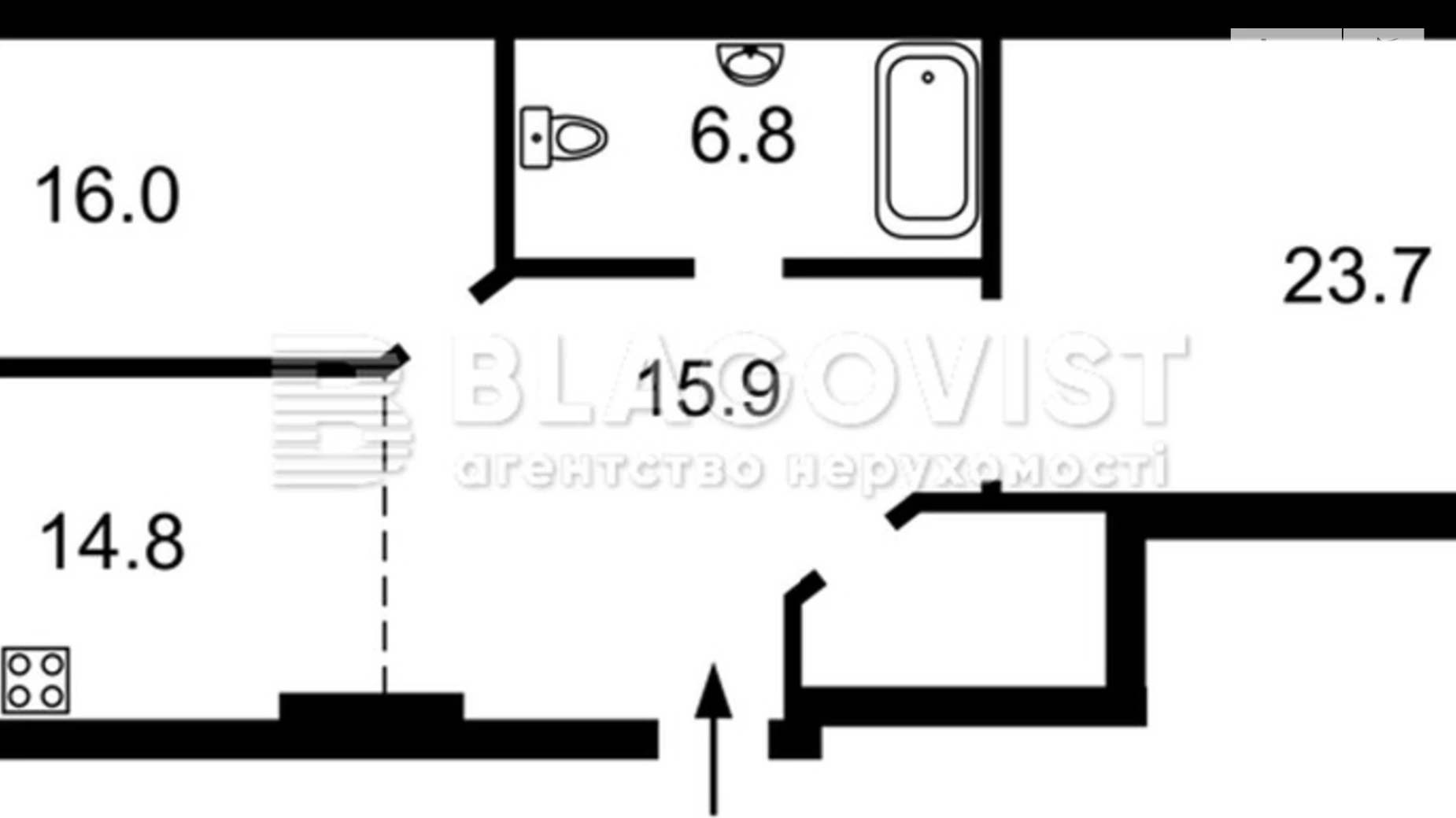 Продается 2-комнатная квартира 82 кв. м в Киеве, ул. Дашавская, 25