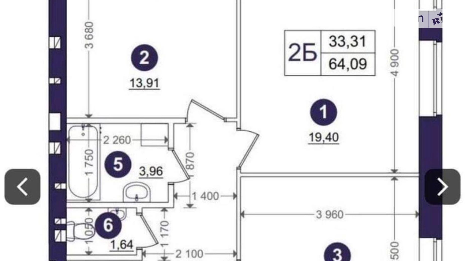 Продается 2-комнатная квартира 64.2 кв. м в Хотове, ул. Промышленная, 1