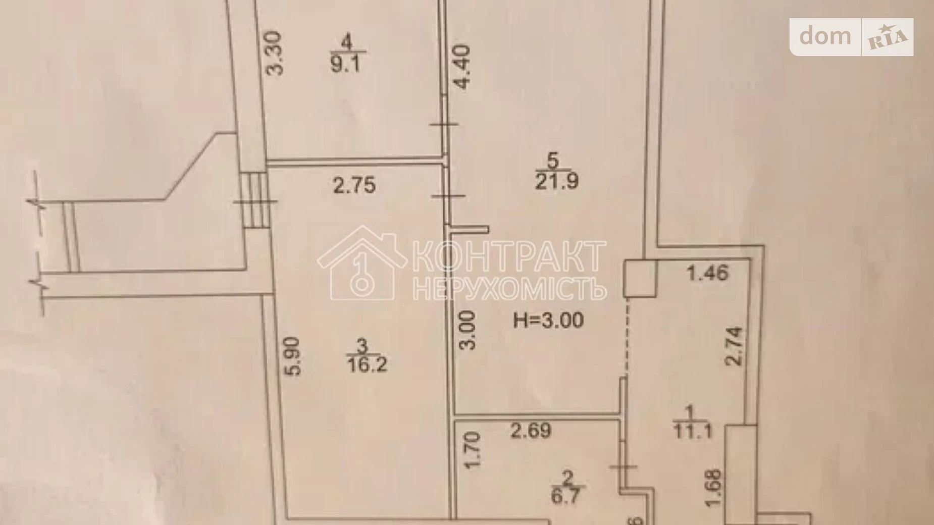 Продается 2-комнатная квартира 69 кв. м в Харькове, просп. Науки - фото 2