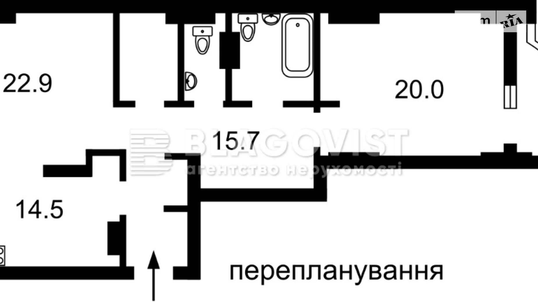 Продается 2-комнатная квартира 85 кв. м в Киеве, ул. Глубочицкая, 73 - фото 2