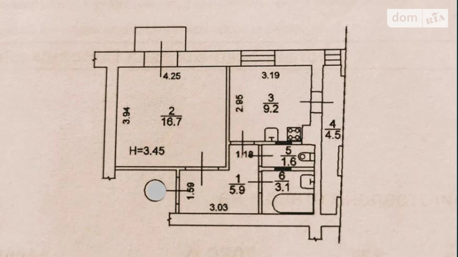 Продается 1-комнатная квартира 42 кв. м в Киеве, ул. Эспланадная, 32