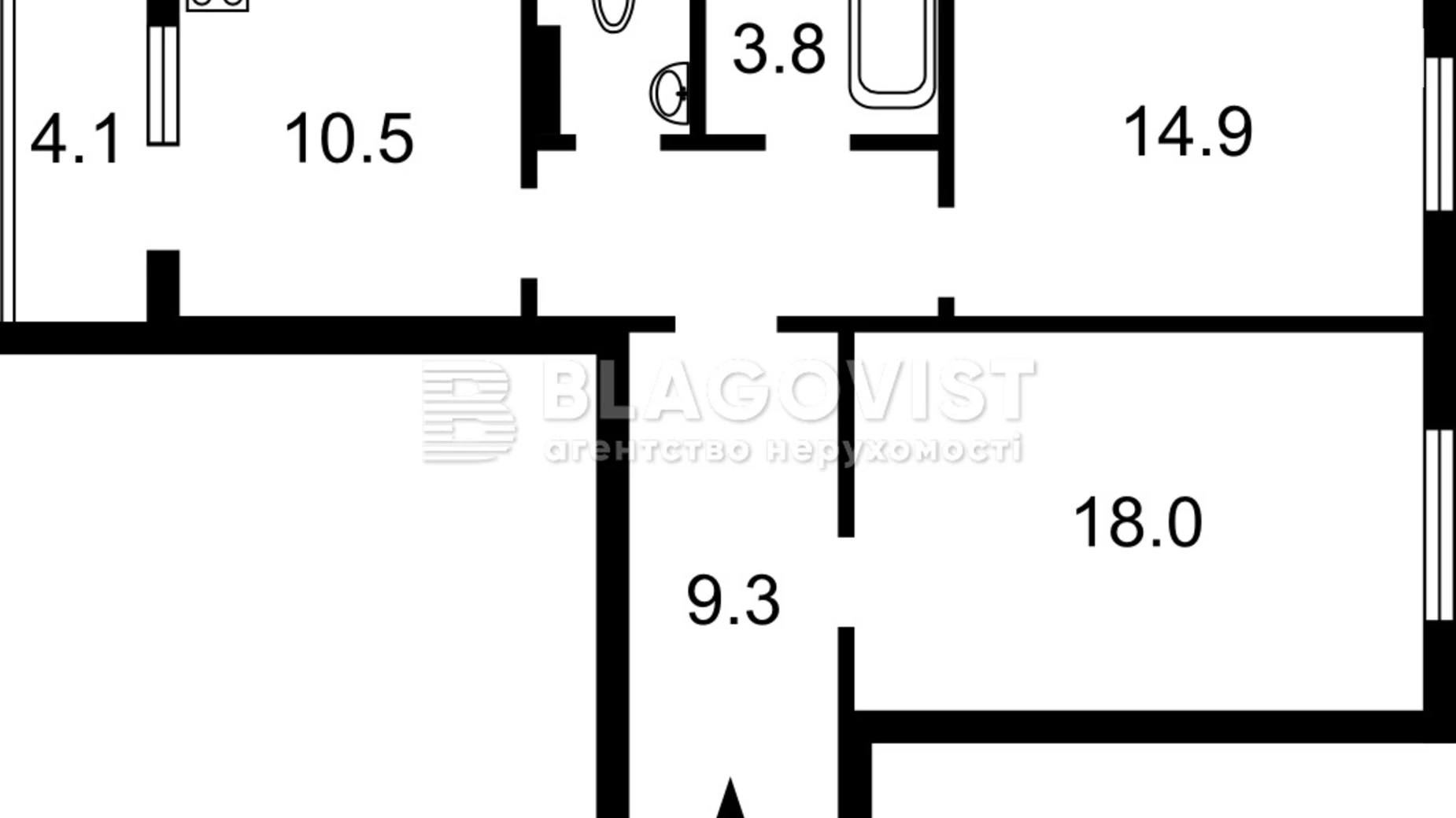 Продается 2-комнатная квартира 67 кв. м в Киеве, ул. Софии Русовой, 7А