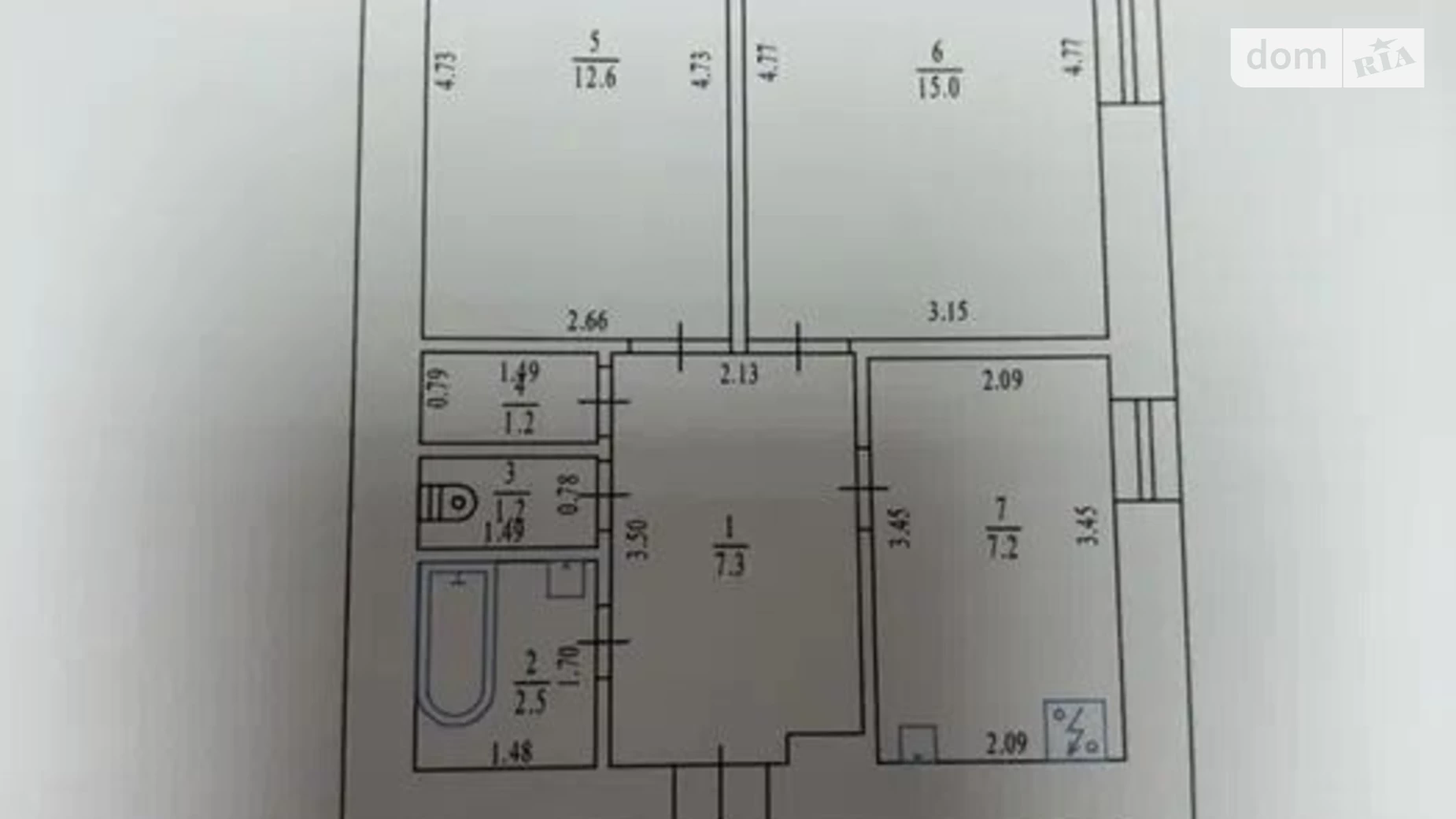 Продается 2-комнатная квартира 50 кв. м в Полтаве, ул. Мазепы Ивана - фото 3