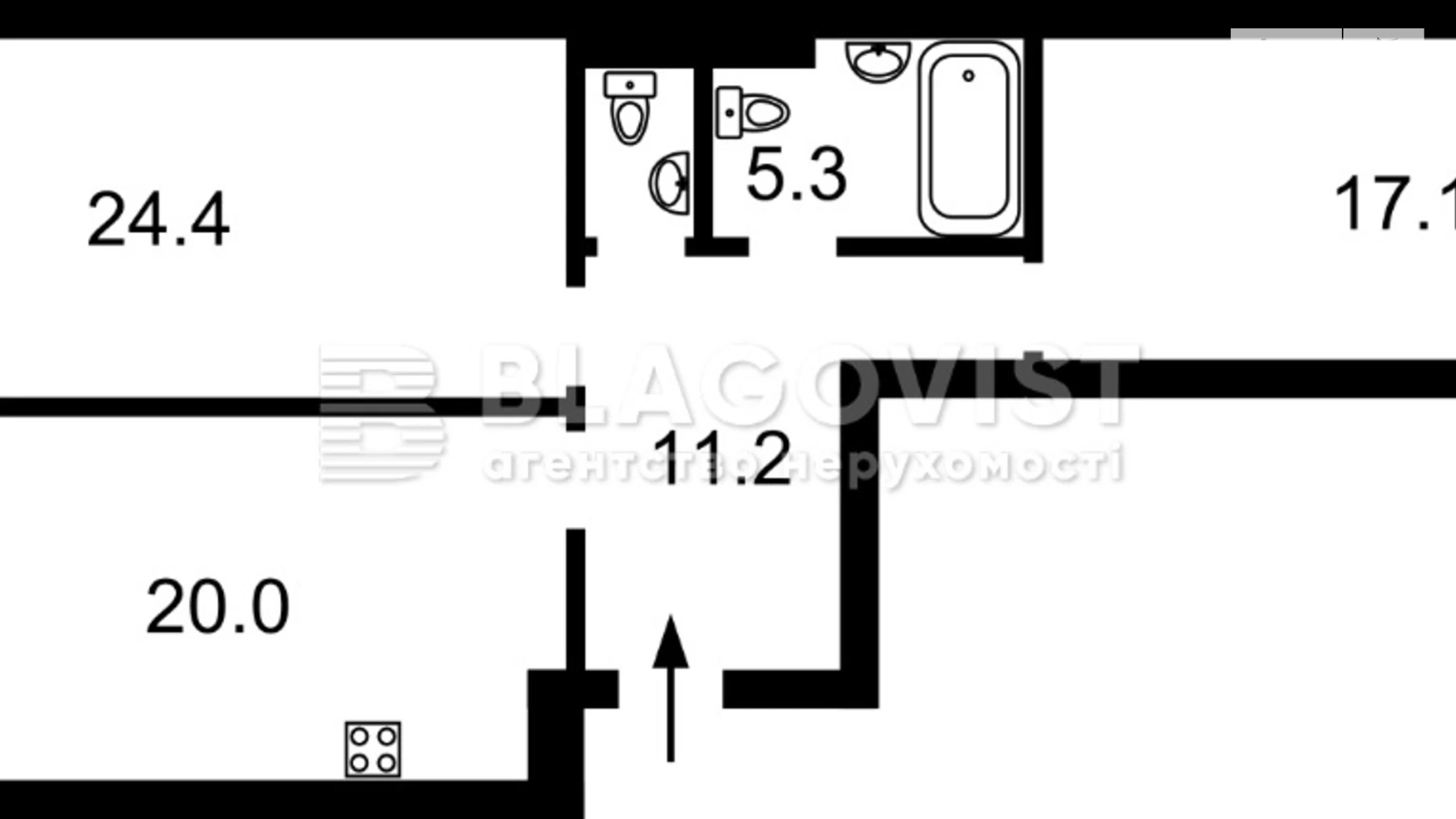 Продается 2-комнатная квартира 81.5 кв. м в Киеве, Крепостной(Тверской) туп., 7В