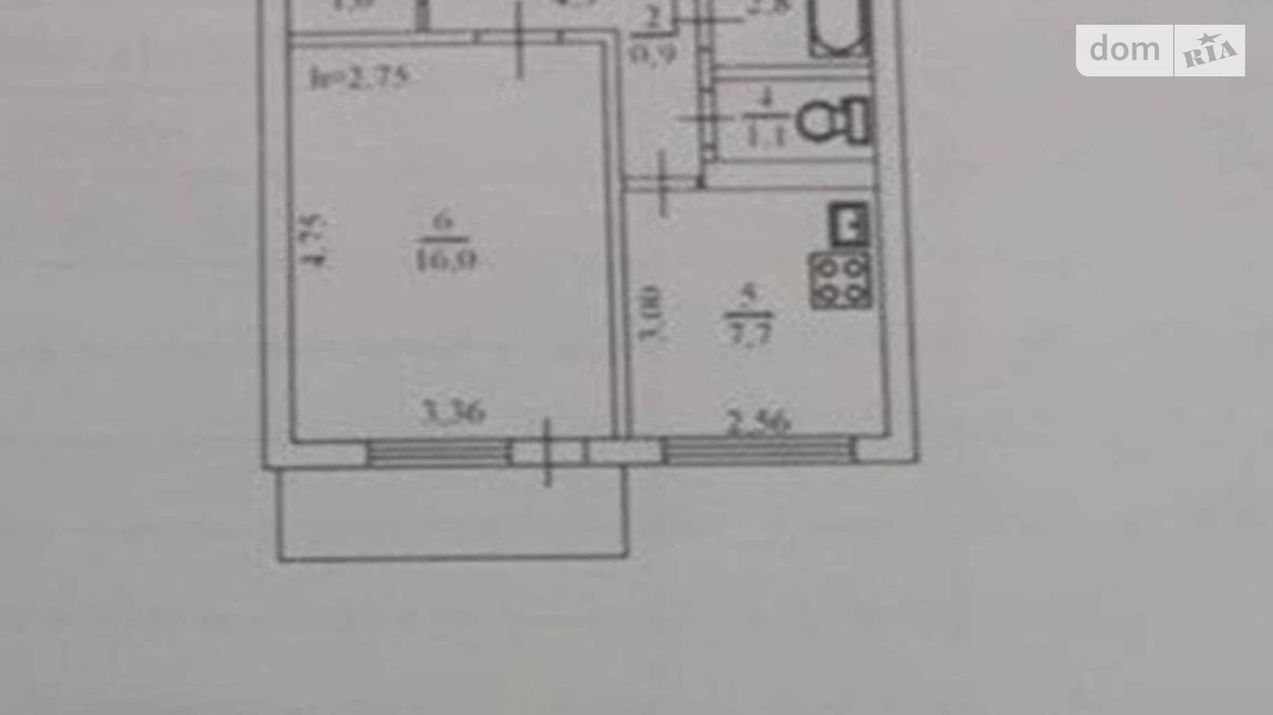 Продается 1-комнатная квартира 35 кв. м в Киеве, пер. Кости Гордиенко(Чекистов), 2А