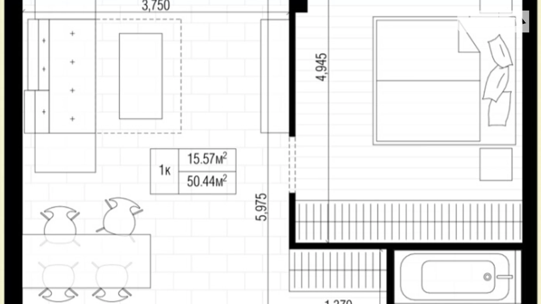 Продается 2-комнатная квартира 50.4 кв. м в Гостомеле, пер. Богдана Ступки, 9