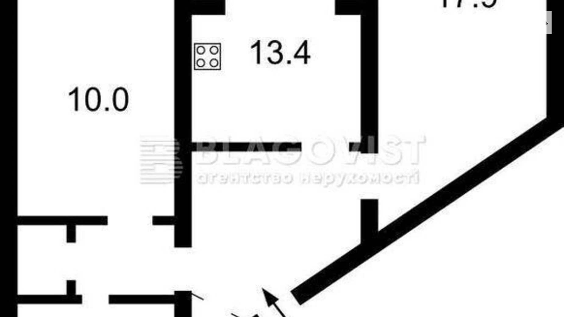 Продается 2-комнатная квартира 60 кв. м в Киеве, ул. Антоновича(Горького), 125А