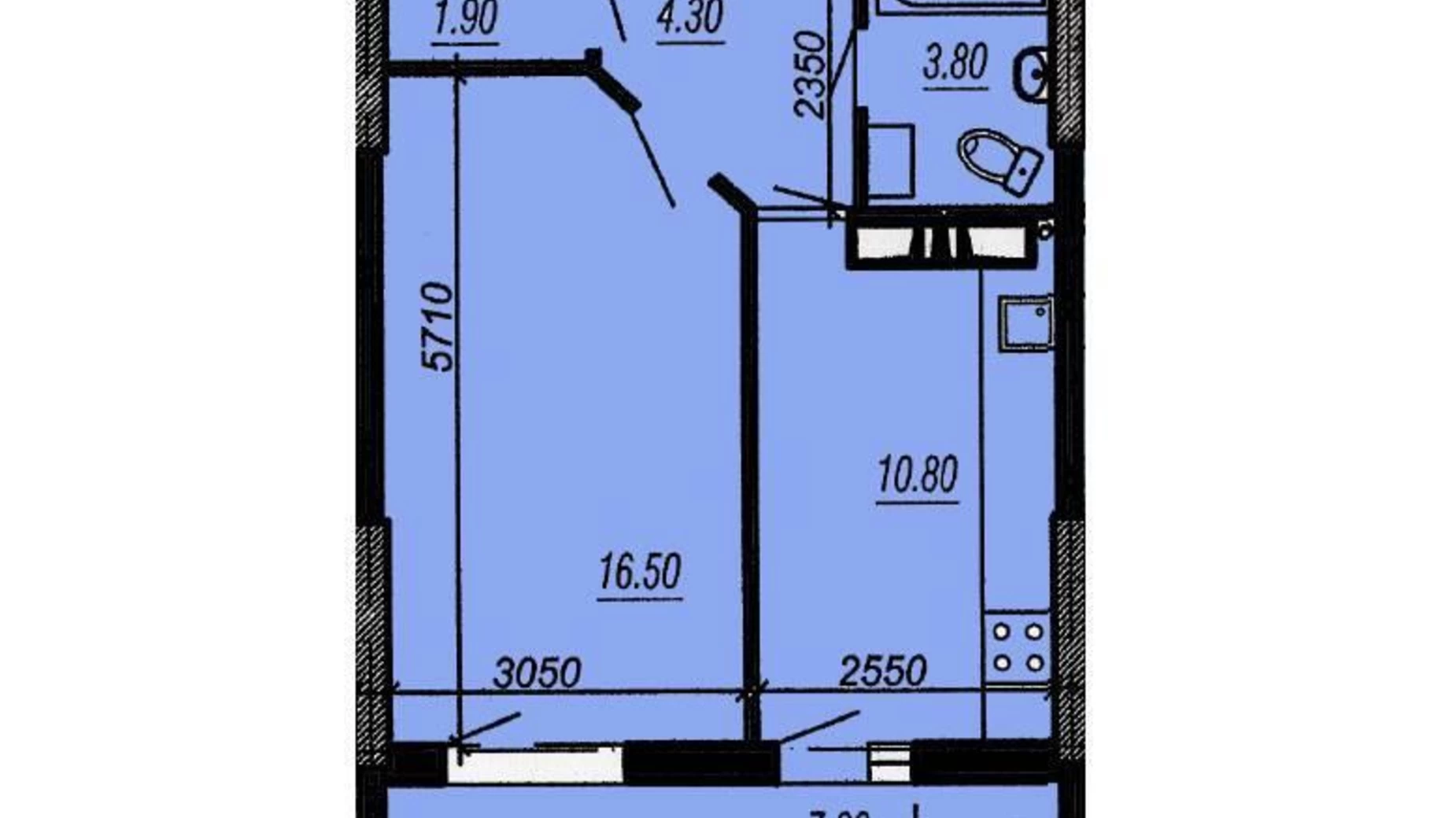 Продается 1-комнатная квартира 44 кв. м в Одессе, ул. Прохоровская - фото 2