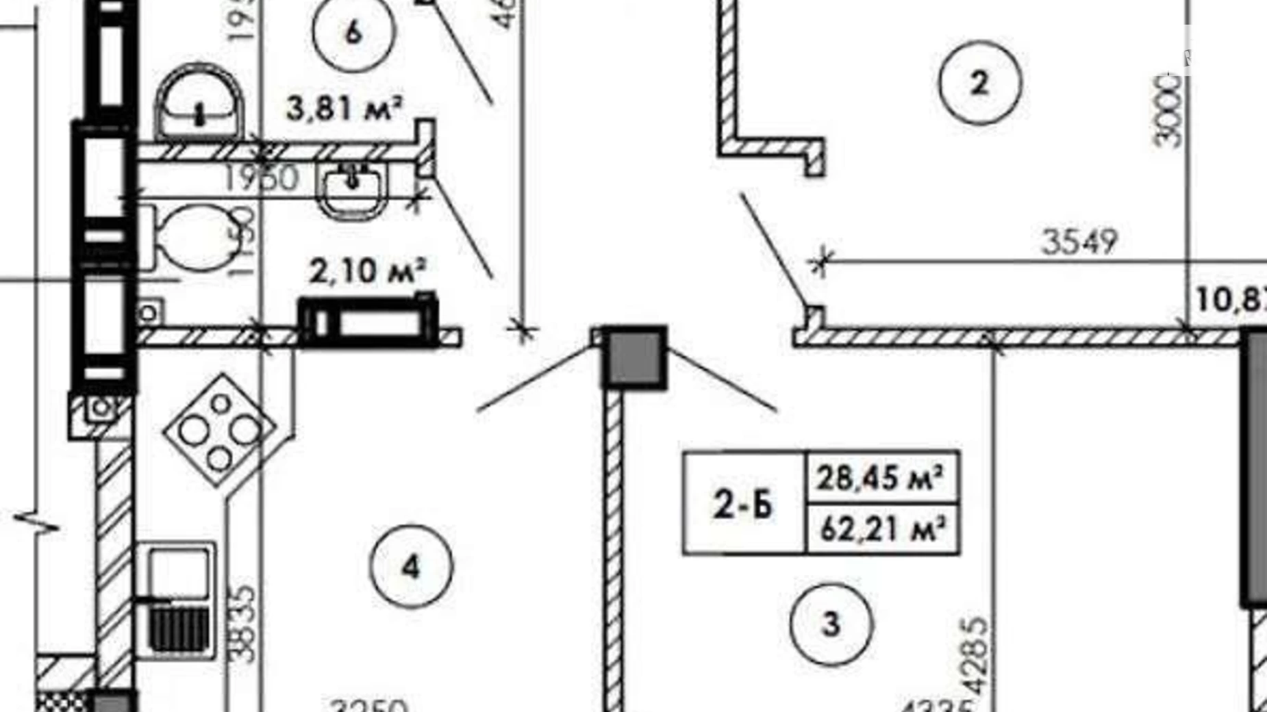 Продается 2-комнатная квартира 61 кв. м в Киеве, ул. Клеманская, 1