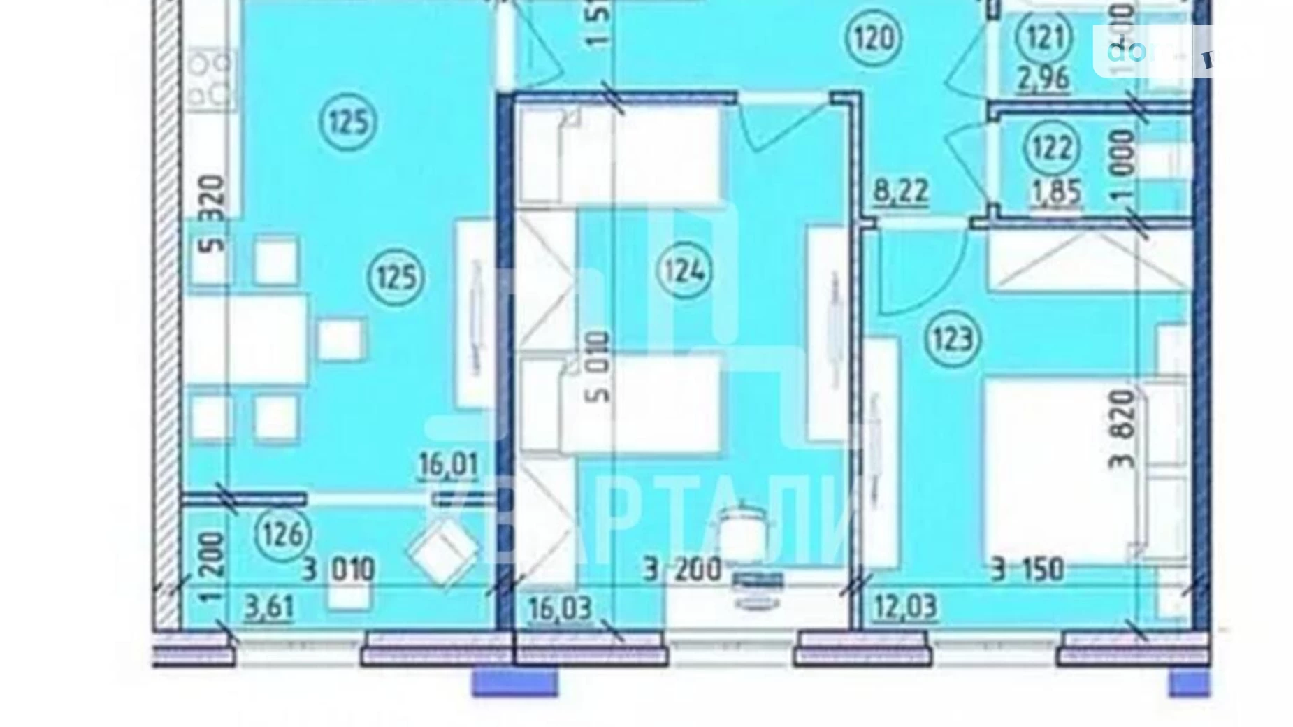 Продается 2-комнатная квартира 60 кв. м в Киеве, ул. Михаила Максимовича, 24В - фото 4