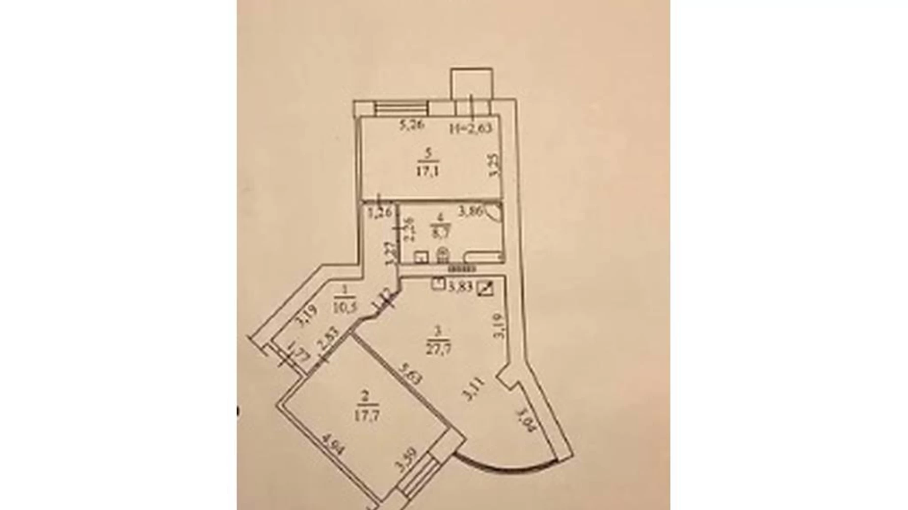 Продается 2-комнатная квартира 82.1 кв. м в Одессе, ул. Кленовая