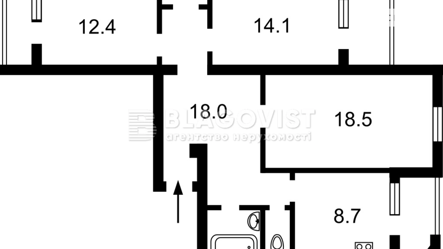 Продается 3-комнатная квартира 80 кв. м в Киеве, ул. Драгоманова, 31 - фото 2