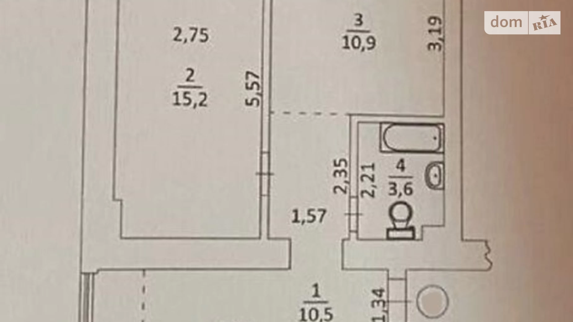 Продается 1-комнатная квартира 47 кв. м в Киеве, ул. Рыбальская, 8 - фото 2