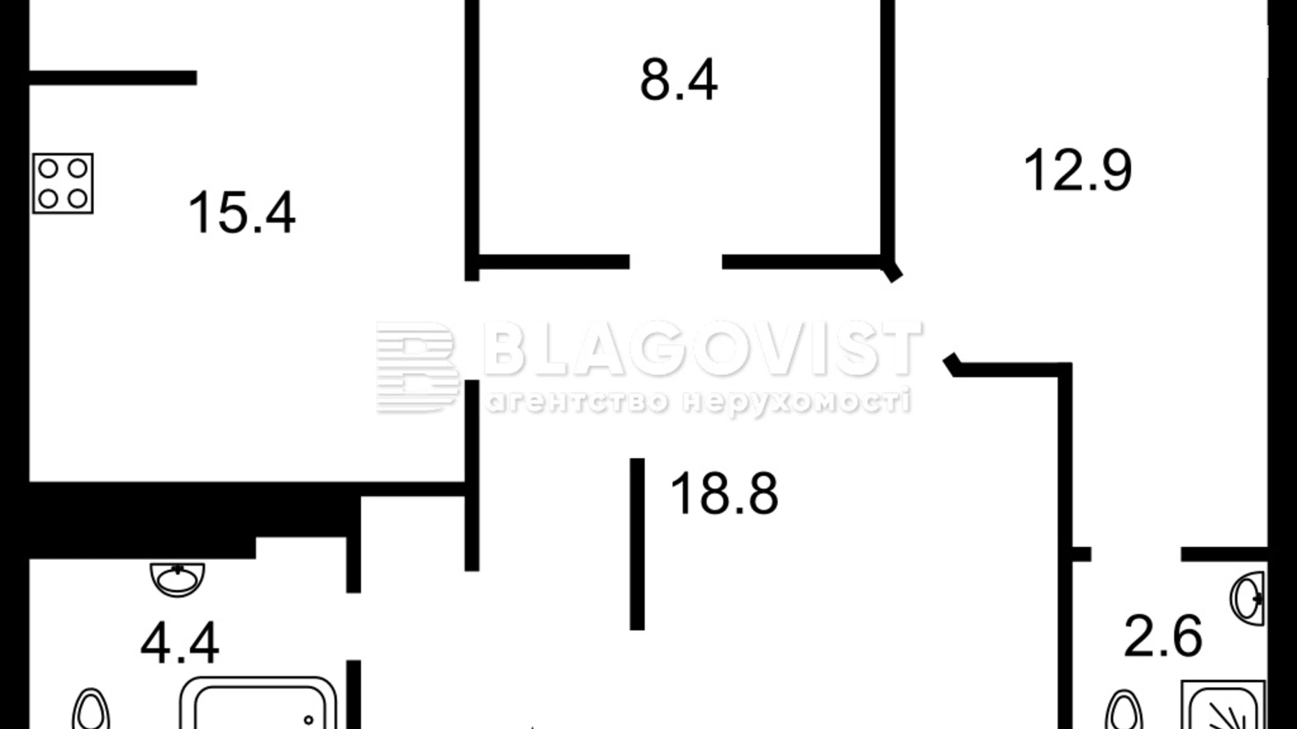 Продается 3-комнатная квартира 62 кв. м в Киеве, ул. Юношеская, 6