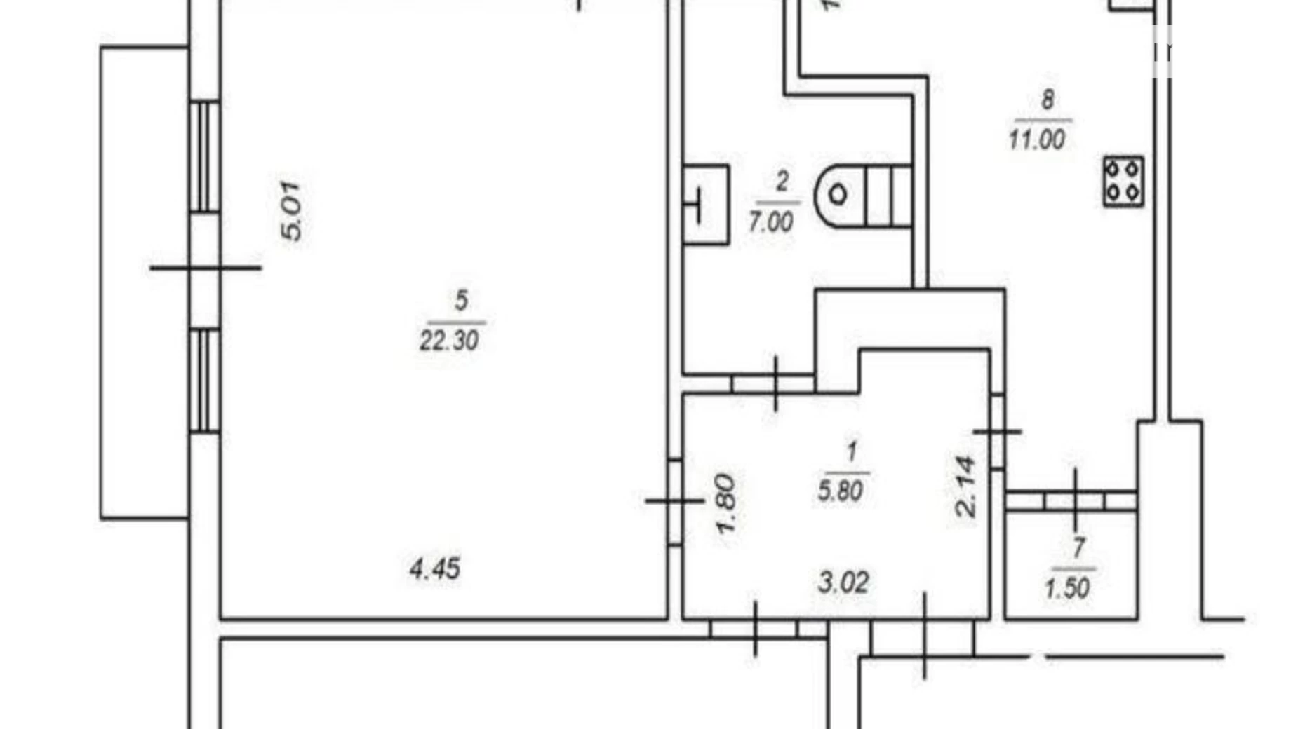 Продается 2-комнатная квартира 85 кв. м в Киеве, ул. Ивана Мазепы, 3