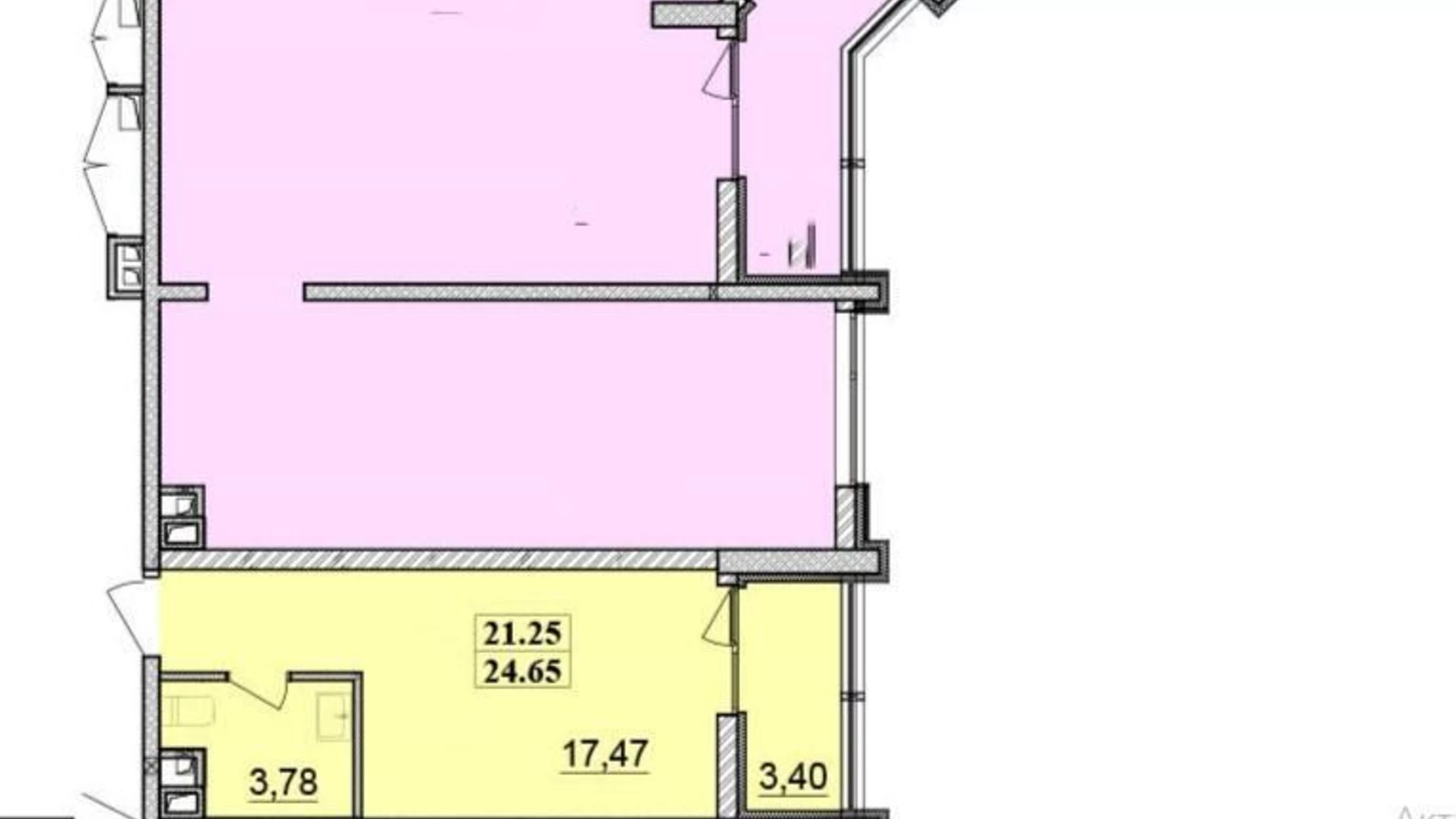 Продається 1-кімнатна квартира 25 кв. м у Одесі, Фонтанська дор., 40/1