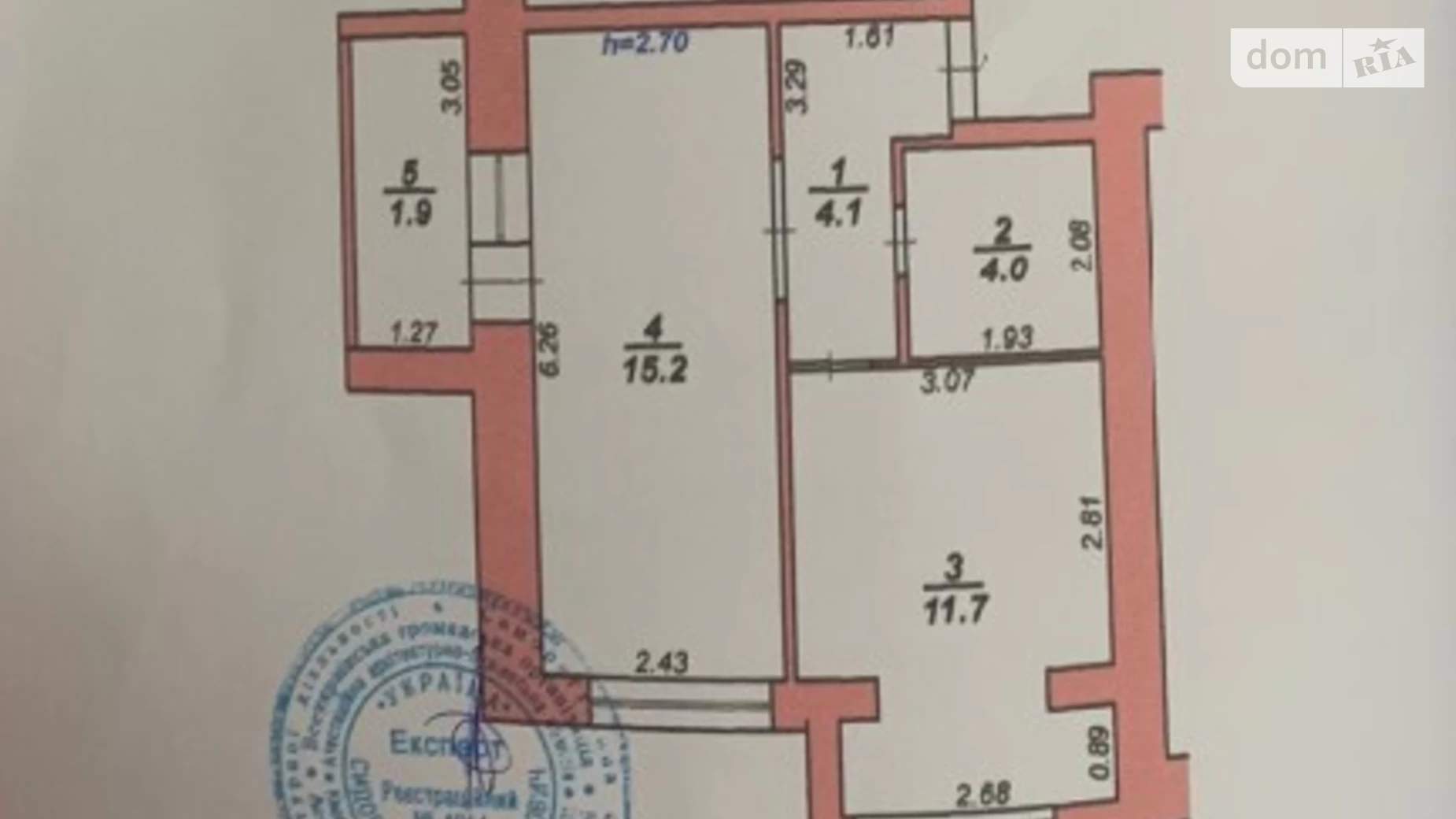 Продается 1-комнатная квартира 38 кв. м в Хмельницком, ул. Нижняя Береговая