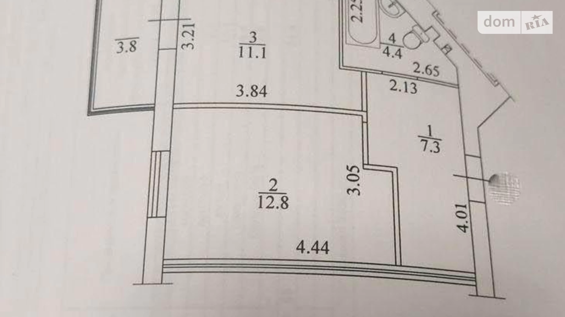 Продается 1-комнатная квартира 39 кв. м в Василькове, ул. Весенняя(Бурки), 111