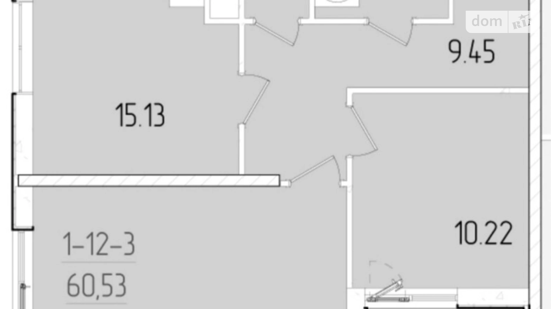 Продается 2-комнатная квартира 60.53 кв. м в Одессе, ул. Краснова, 3/63 - фото 2