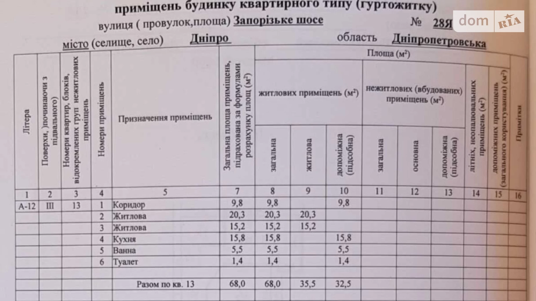 Продается 2-комнатная квартира 68 кв. м в Днепре, Запорожское шоссе, 28Я