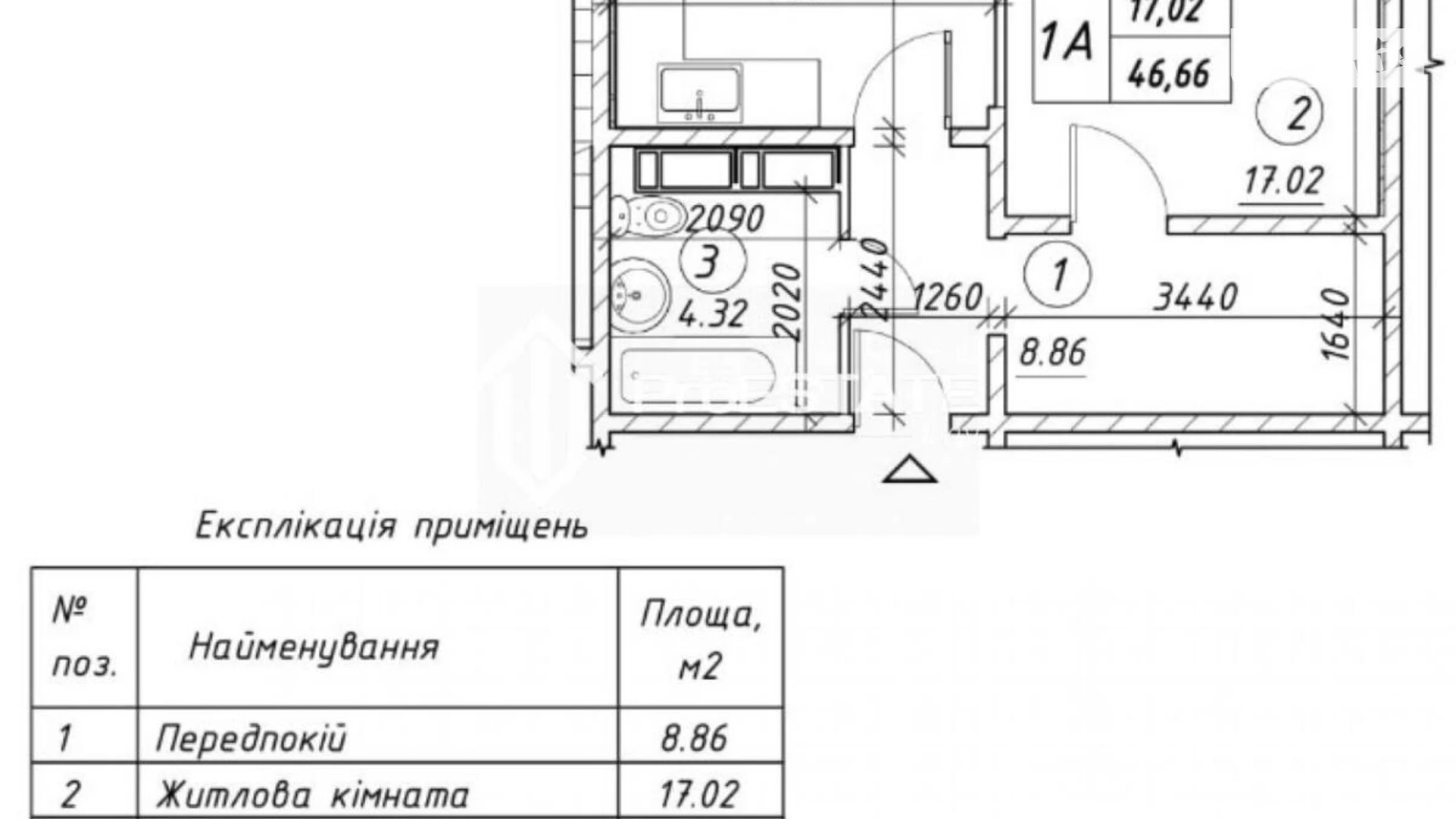 Продается 1-комнатная квартира 47 кв. м в Киеве, ул. Ревуцкого, 54Б - фото 2