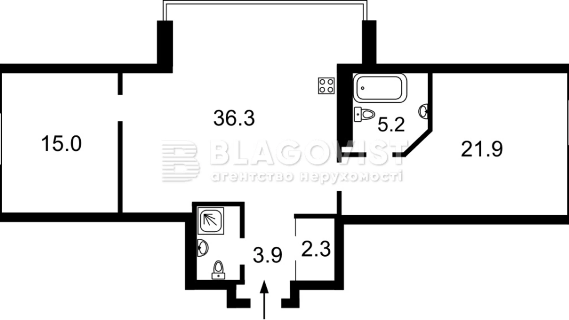 Продается 1-комнатная квартира 86 кв. м в Киеве, ул. Никольско-Слободская, 10