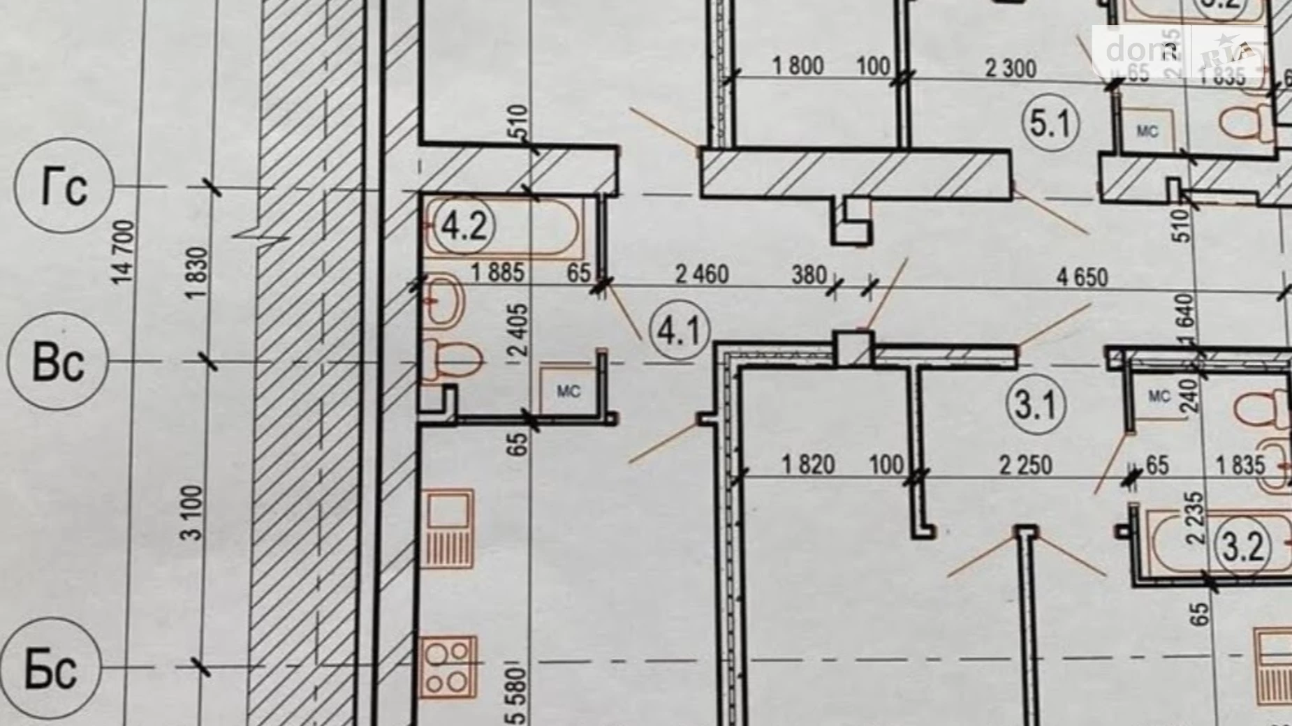 Продается 1-комнатная квартира 47 кв. м в Виннице - фото 3