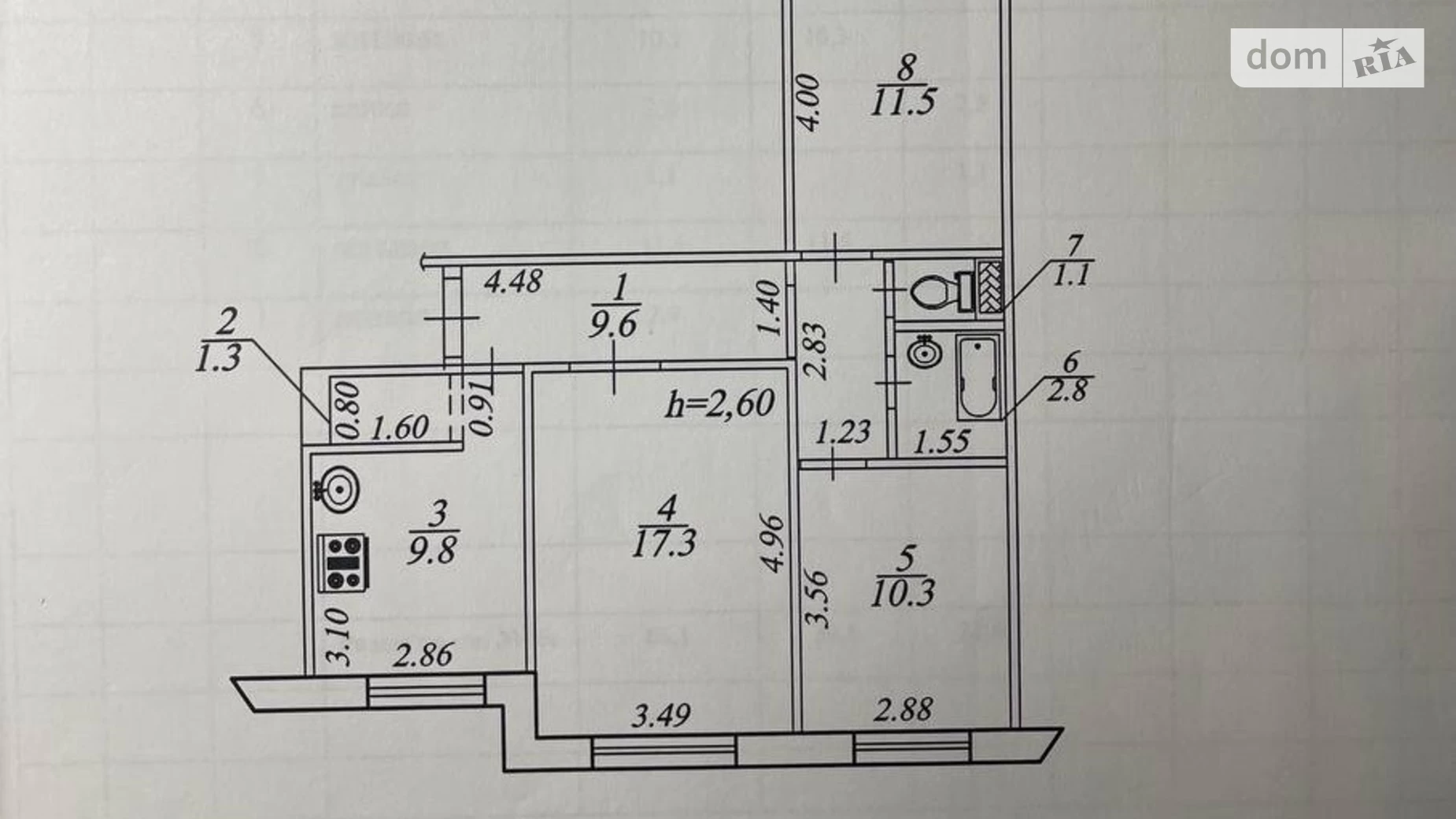 Продається 3-кімнатна квартира 68 кв. м у Дніпрі, бул. Платонова, 2