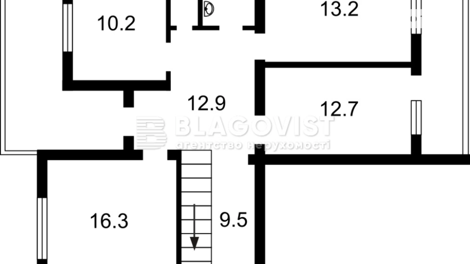 Продается 4-комнатная квартира 172 кв. м в Киеве, ул. Борщаговская, 145