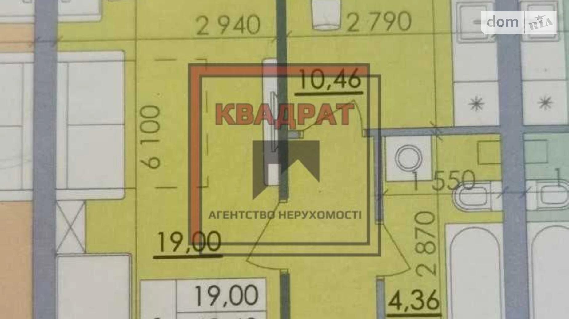 Продається 1-кімнатна квартира 45.05 кв. м у Полтаві, вул. Башкирцевої Марії