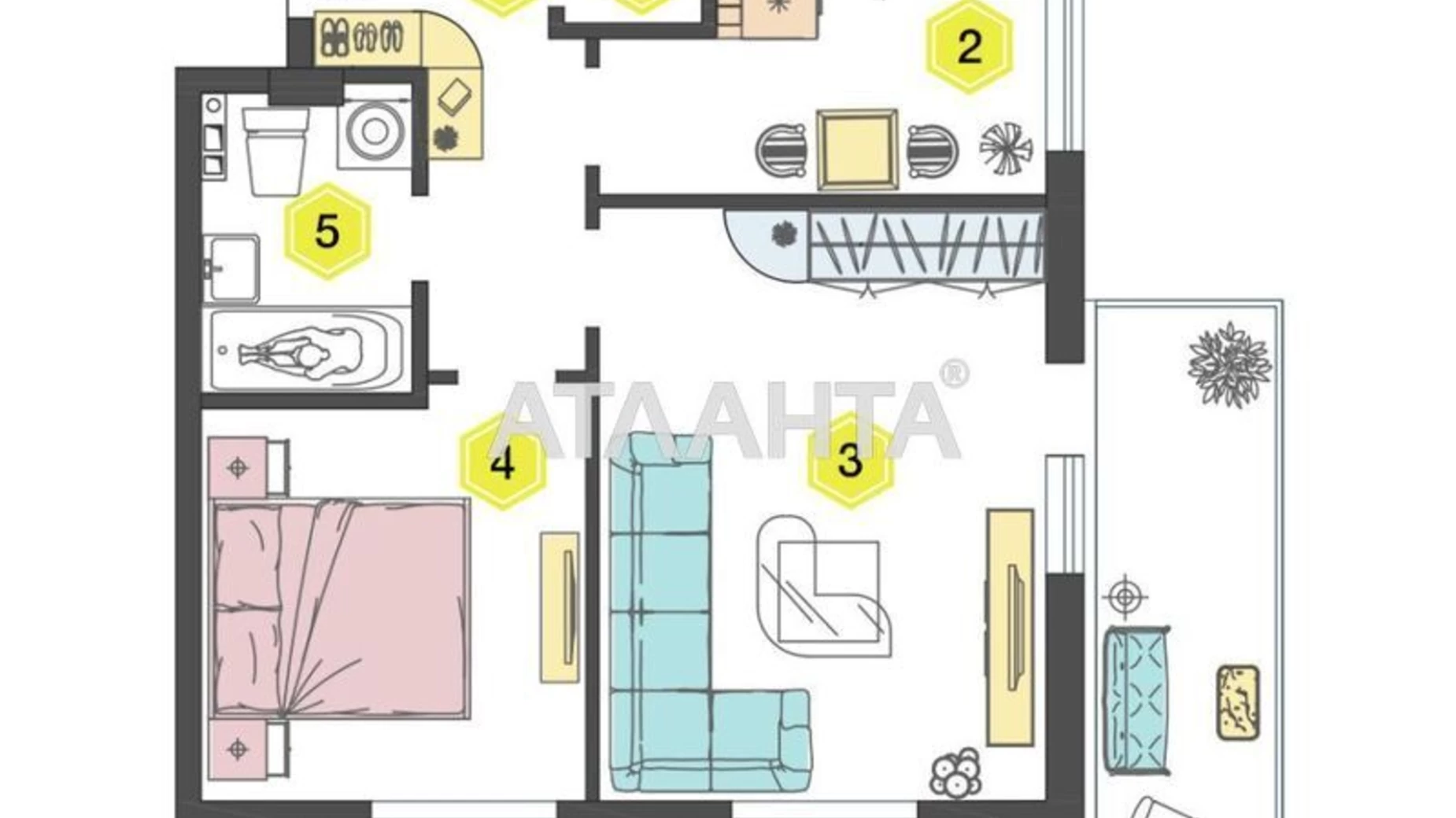 Продается 2-комнатная квартира 52.4 кв. м в Одессе, пер. Вокзальный