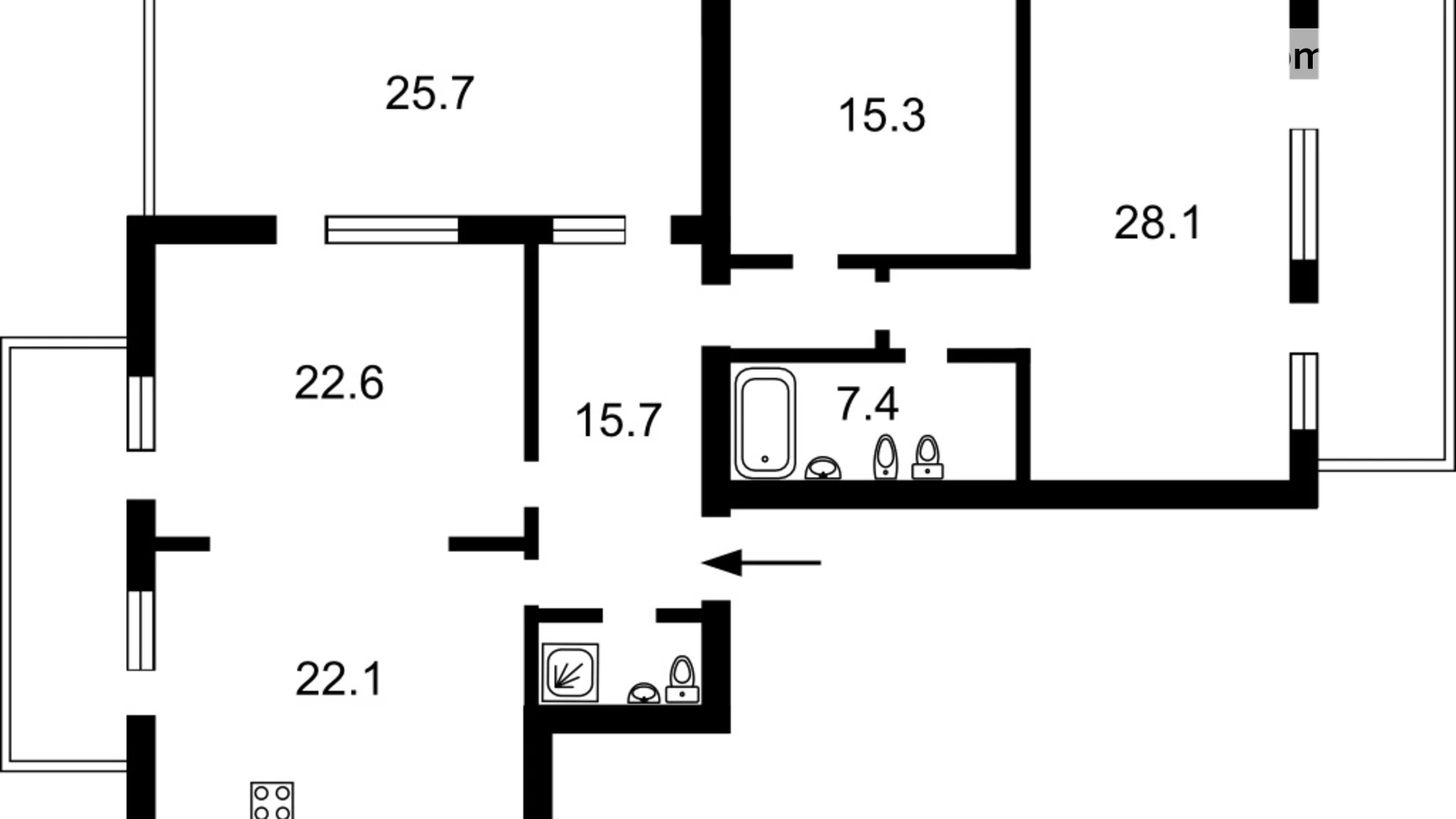 Продается 3-комнатная квартира 130 кв. м в Киеве, ул. Сергeя Данченко, 18А