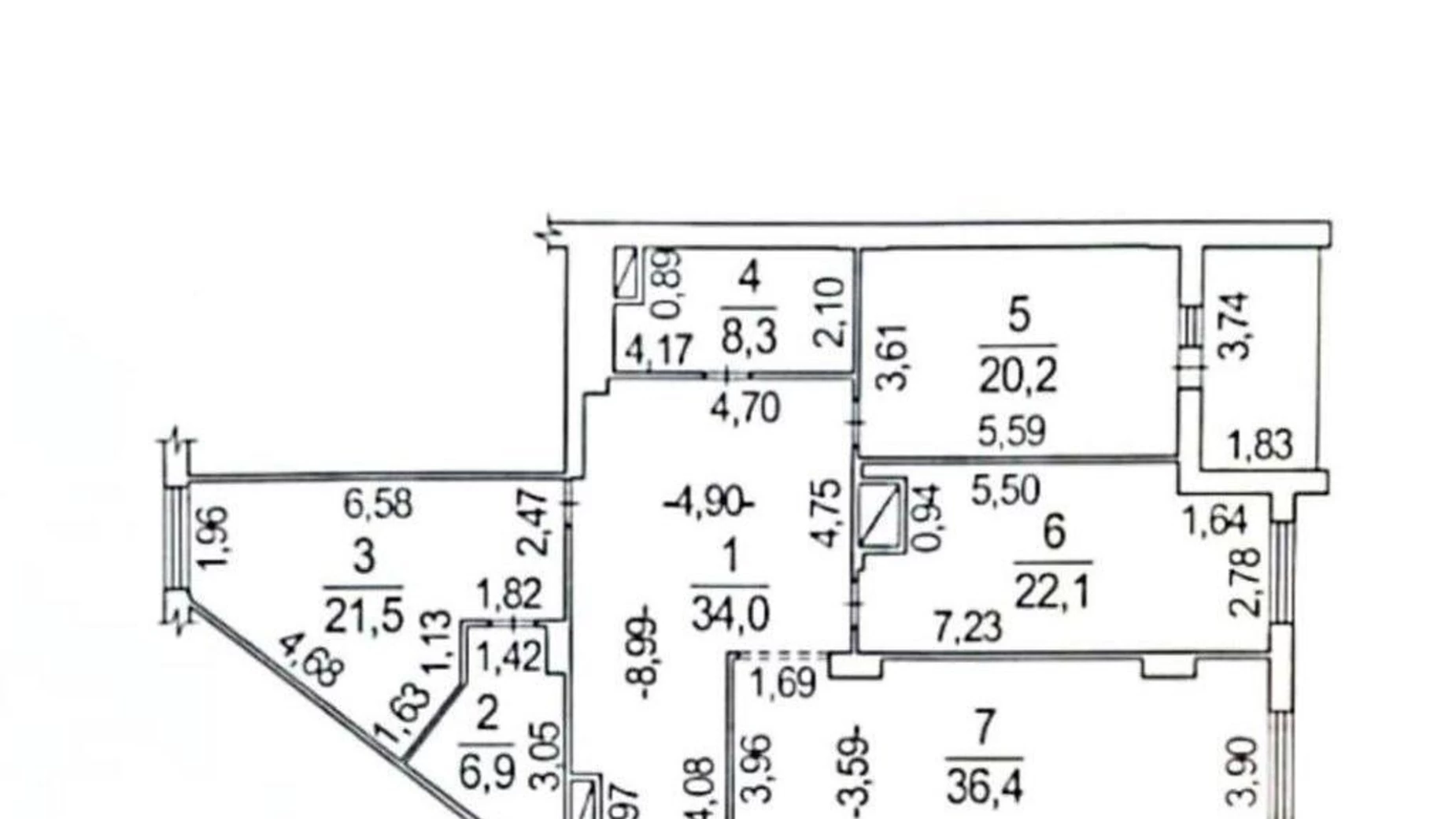 Продается 3-комнатная квартира 154 кв. м в Полтаве, ул. Коваля, 2 - фото 5