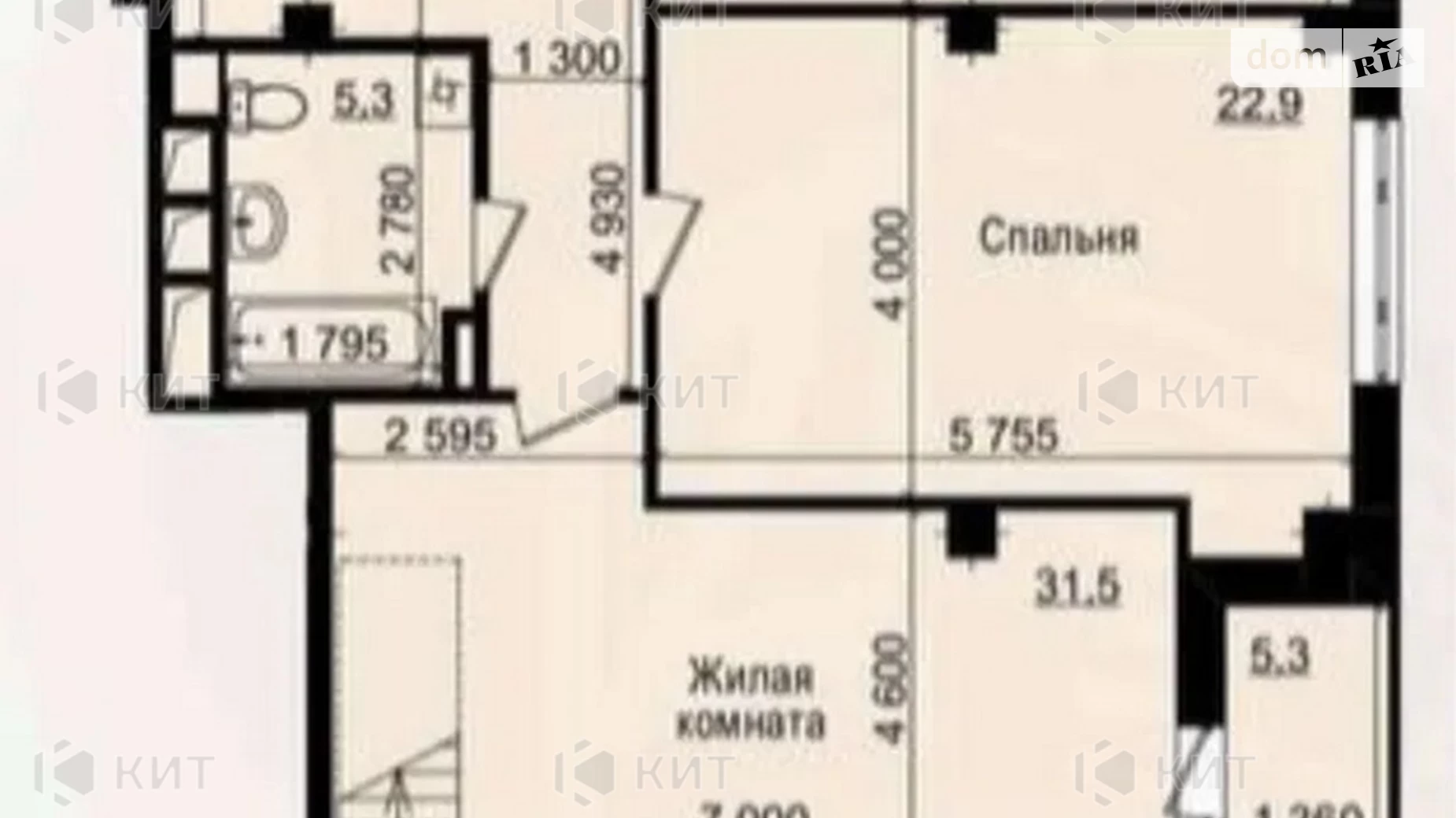 Продается 3-комнатная квартира 93 кв. м в Харькове, просп. Героев Харькова(Московский), 154 - фото 2