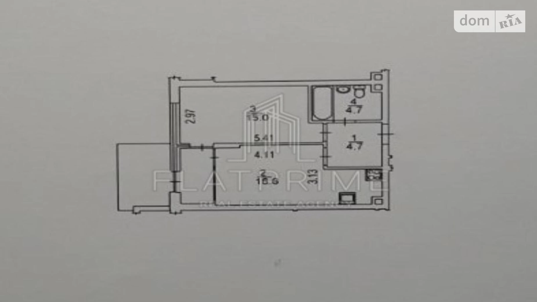 Продается 1-комнатная квартира 44.4 кв. м в Киеве, ул. Александра Олеся, 2В - фото 5