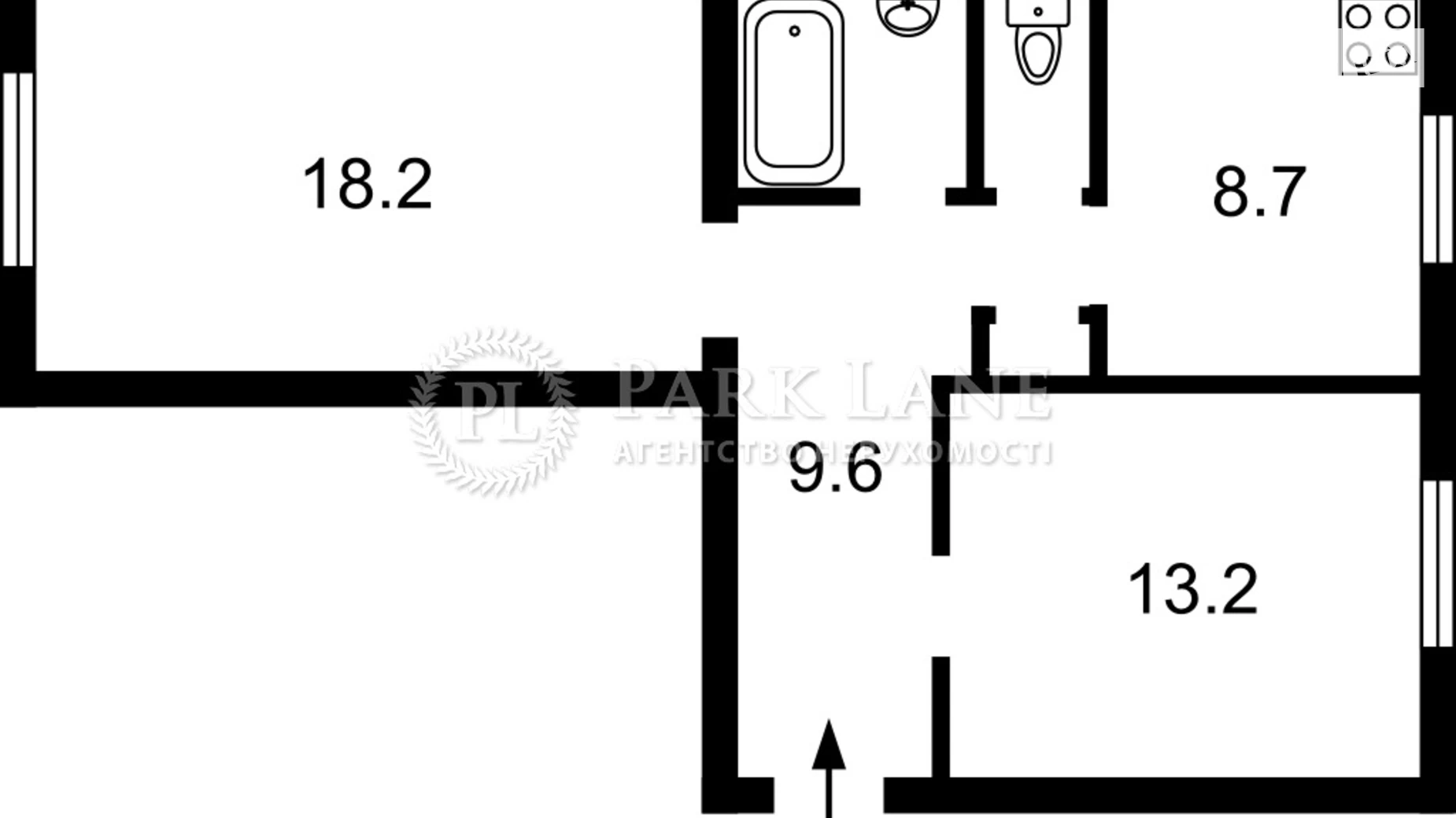 Продается 2-комнатная квартира 49 кв. м в Киеве, ул. Маккейна Джона, 39