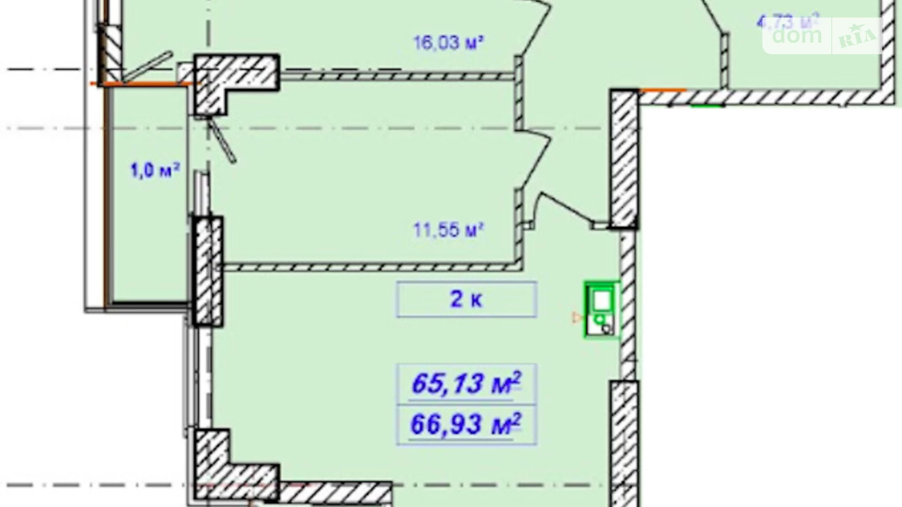 Продается 2-комнатная квартира 67 кв. м в Одессе, ул. Посмитного, 20А - фото 2