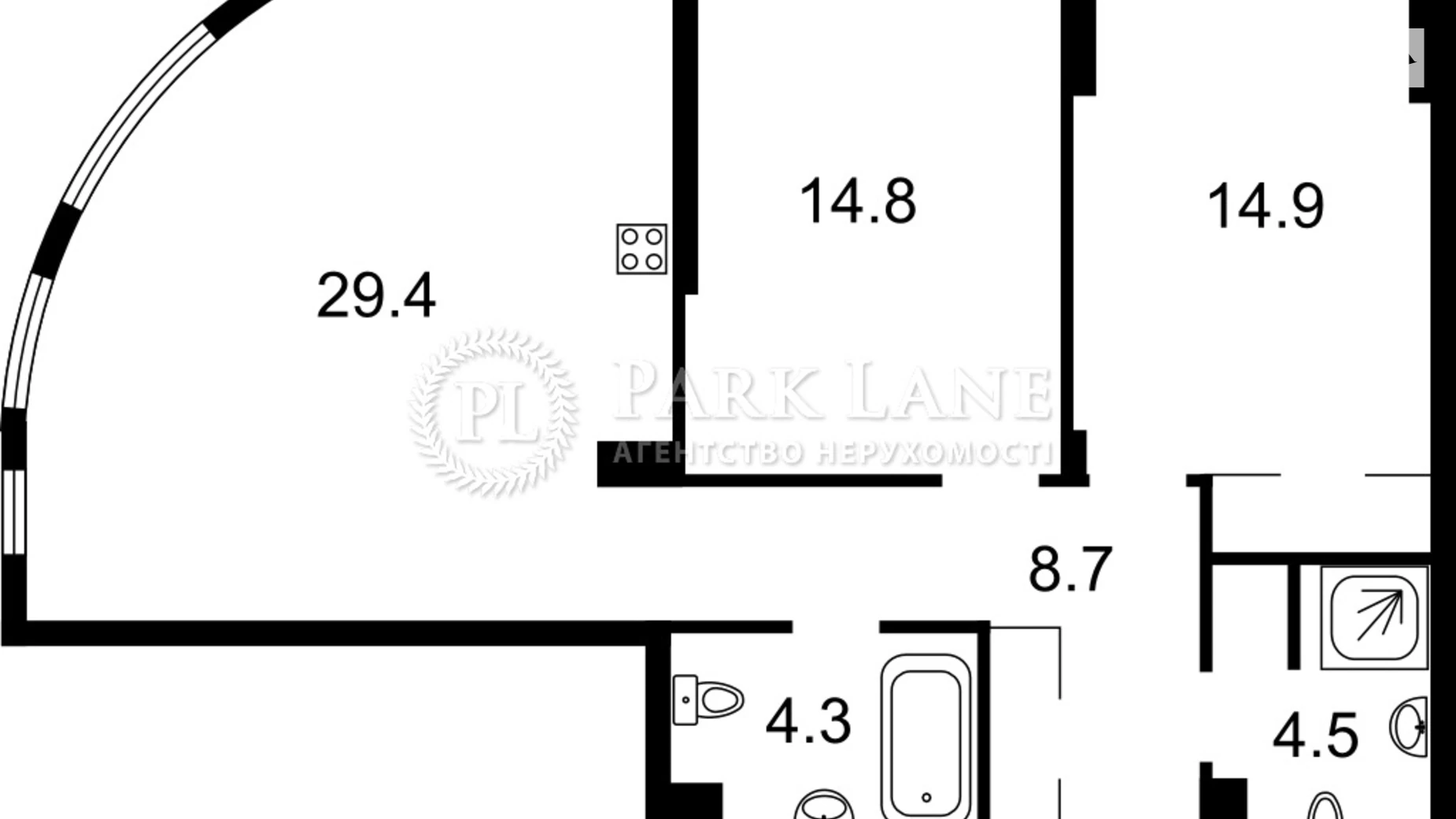 Продается 3-комнатная квартира 77 кв. м в Киеве, ул. Семьи Кистяковских, 2А