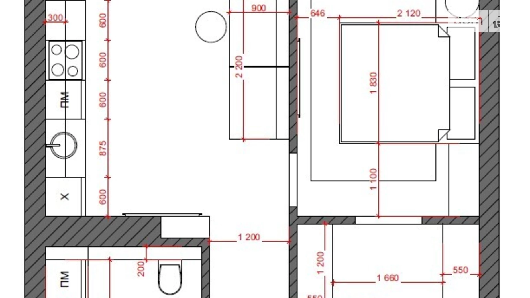 Продается 1-комнатная квартира 51.2 кв. м в Ивано-Франковске, ул. Тараса Шевченко