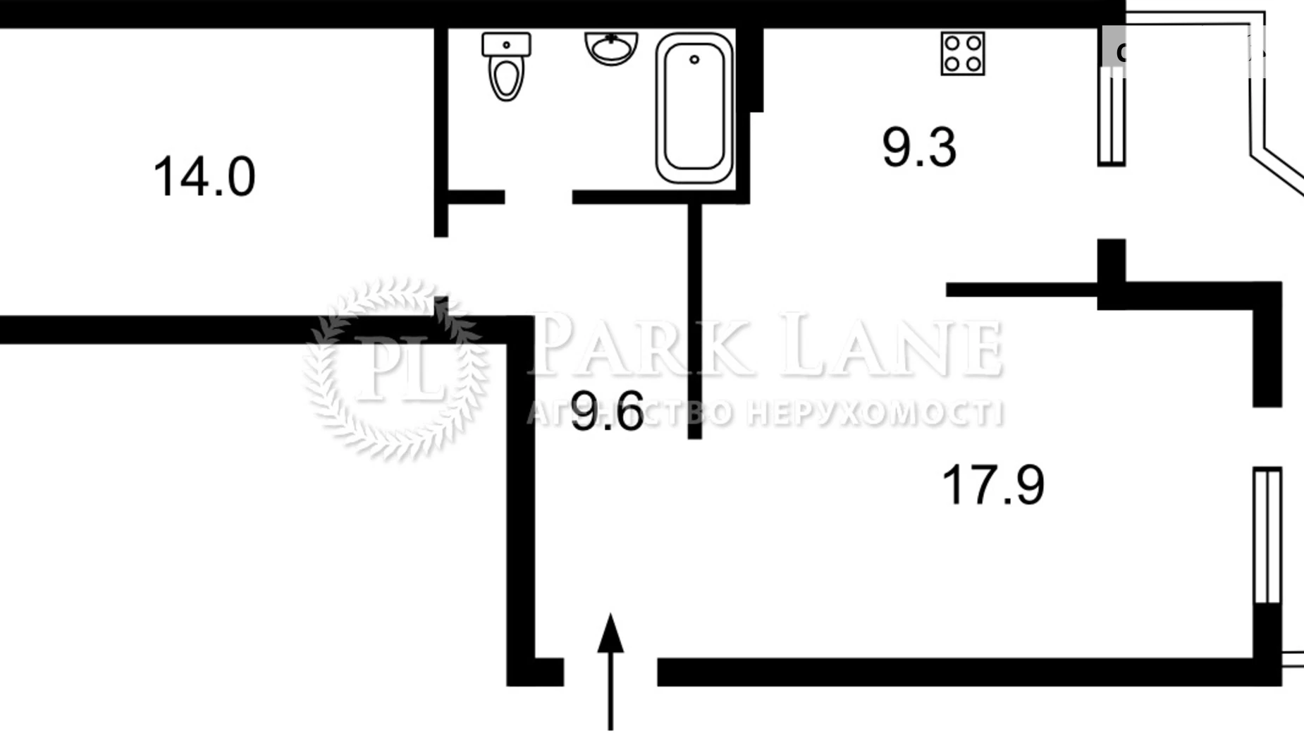 Продается 2-комнатная квартира 72 кв. м в Киеве, ул. Драгоманова