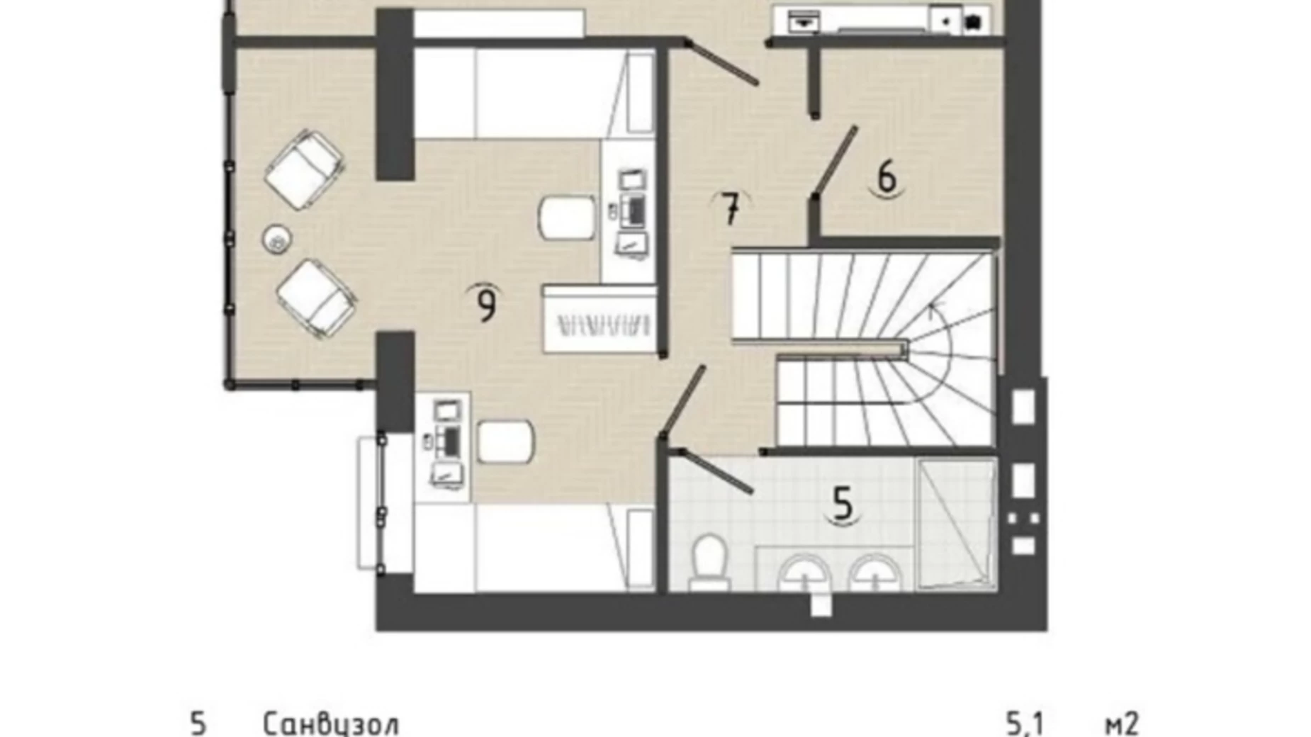 Продается 3-комнатная квартира 116.6 кв. м в Виннице, просп. Юности