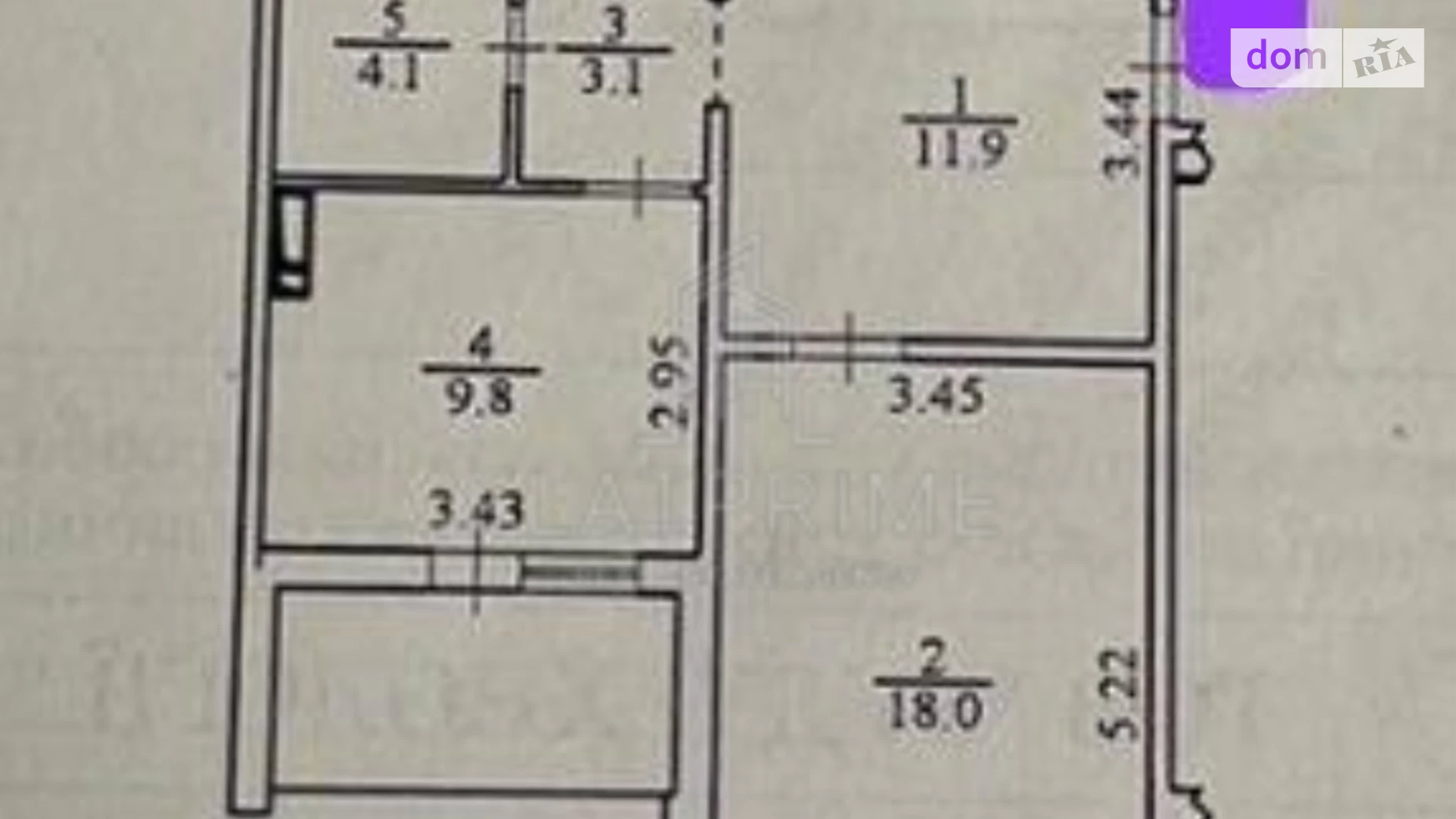 Продается 1-комнатная квартира 52 кв. м в Киеве, ул. Ревуцкого, 54 - фото 3