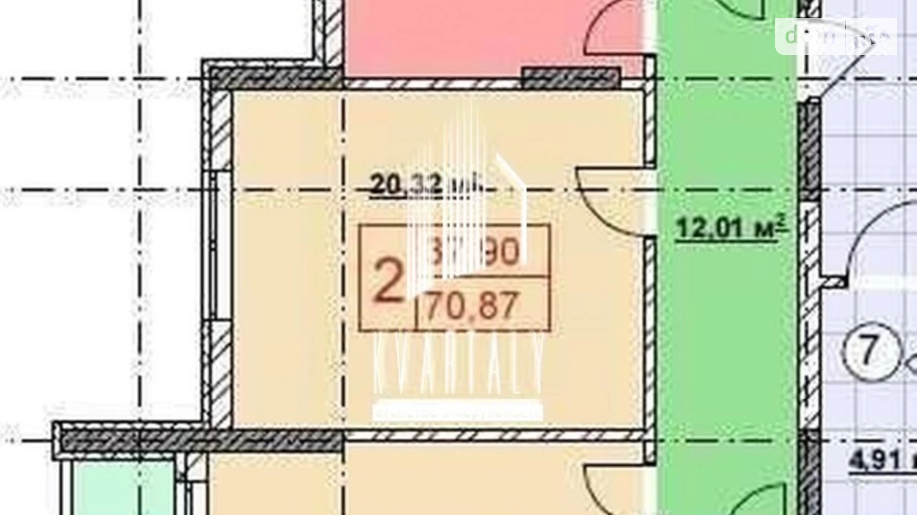 Продается 2-комнатная квартира 71 кв. м в Киеве, ул. Глубочицкая, 13