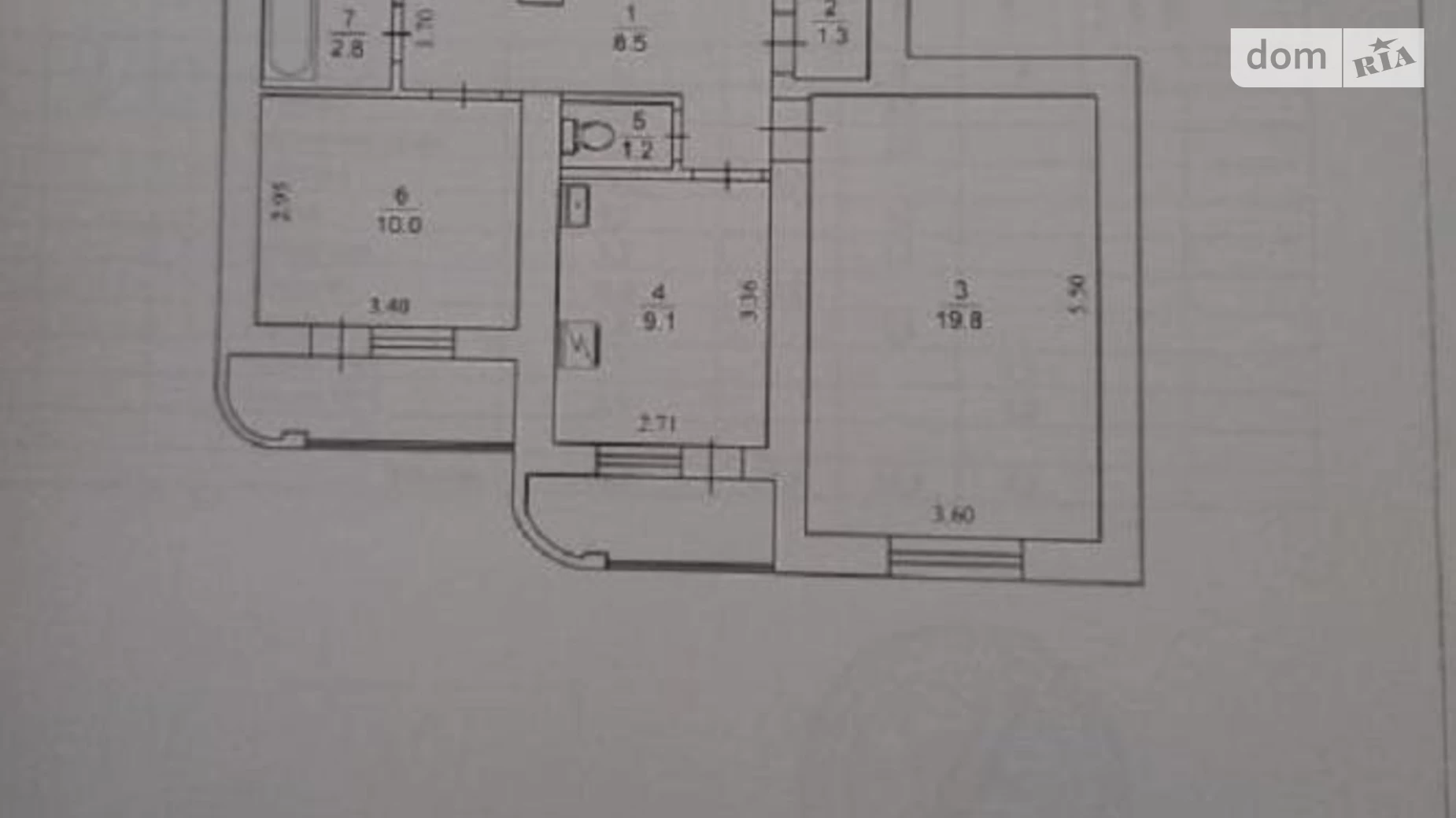 Продается 2-комнатная квартира 58 кв. м в Киеве, ул. Леонида Первомайского, 5А