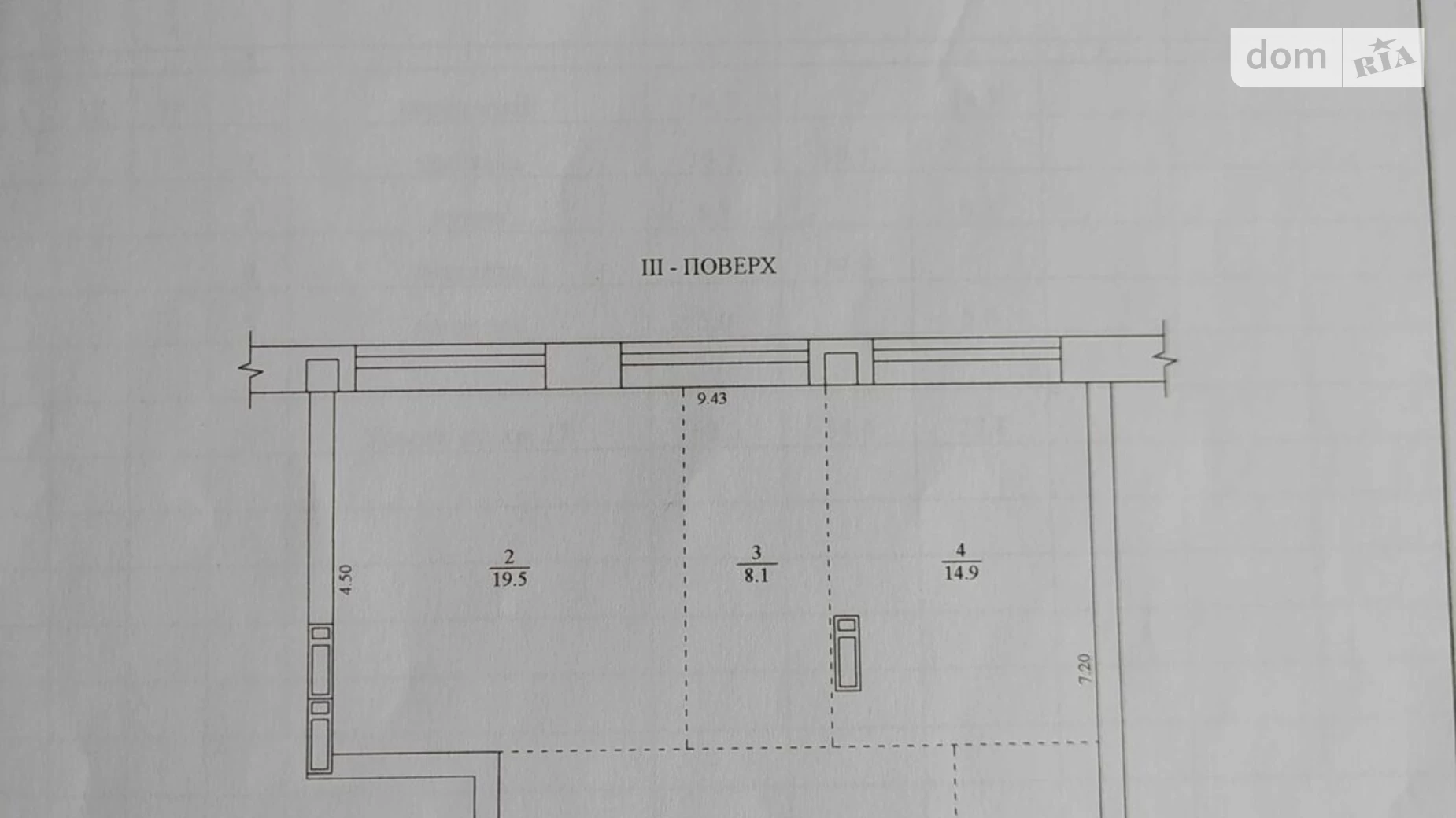 Продается 2-комнатная квартира 62.2 кв. м в Днепре