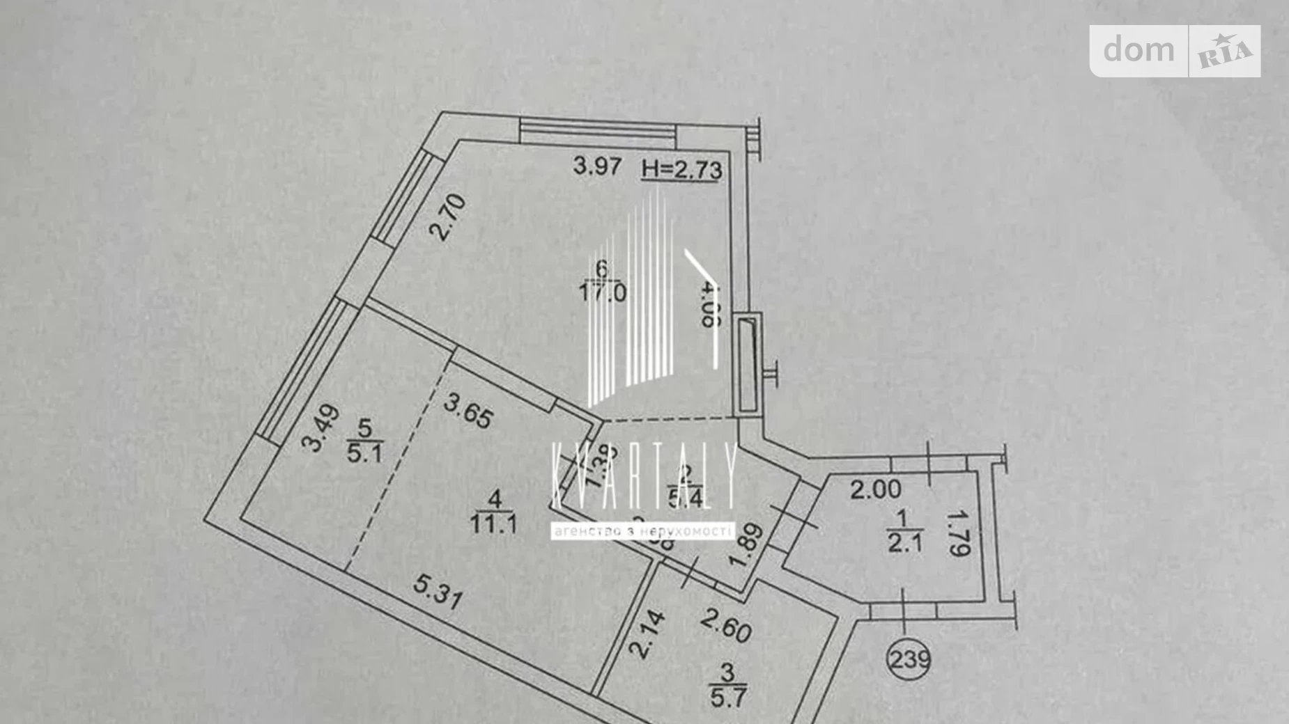 Продается 1-комнатная квартира 46 кв. м в Киеве, наб. Днепровская, 15