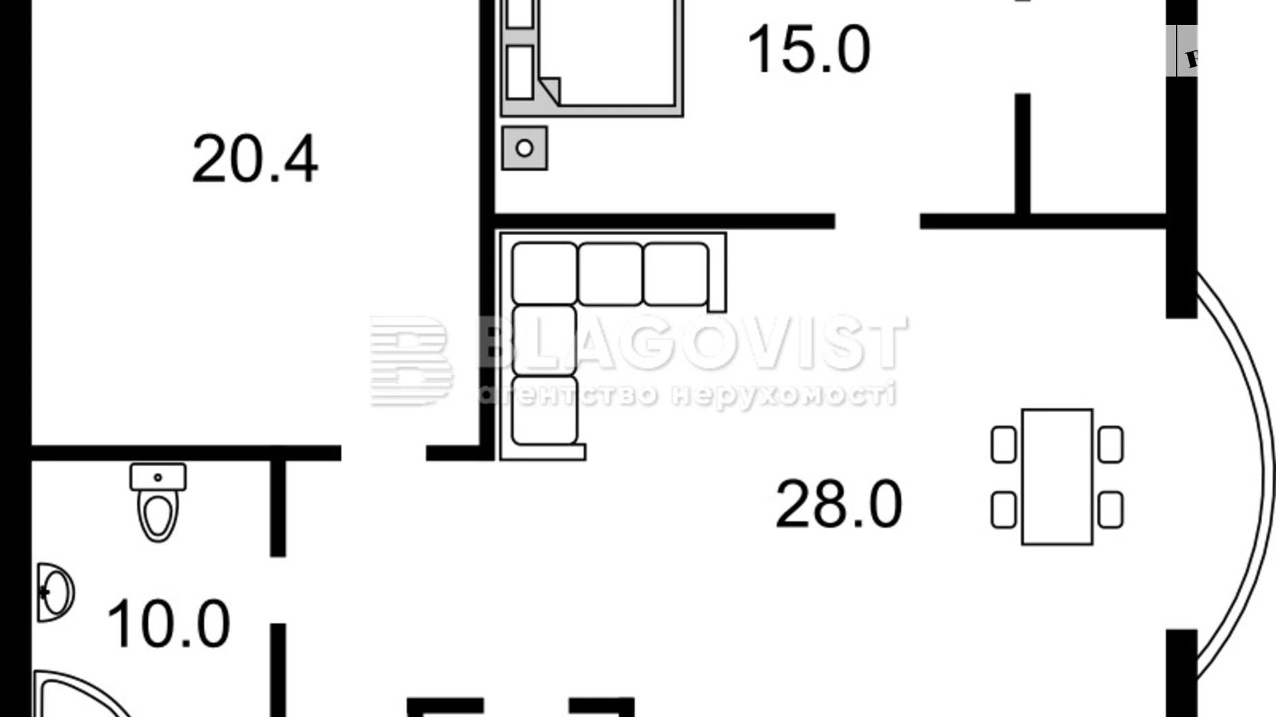 Продается 2-комнатная квартира 70 кв. м в Киеве, наб. Оболонская, 1/1