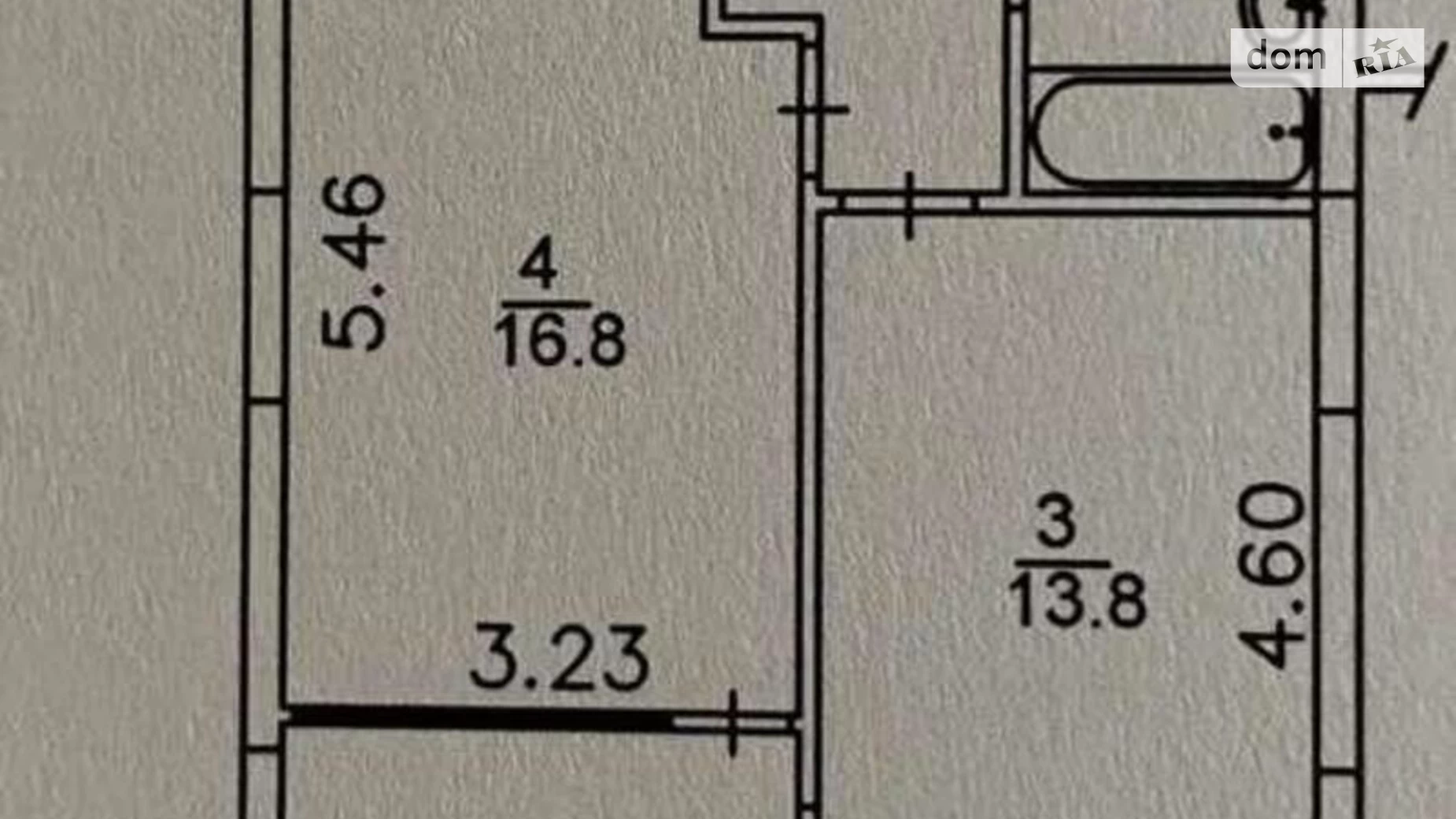 Продається 1-кімнатна квартира 43 кв. м у Києві, просп. Правди, 83