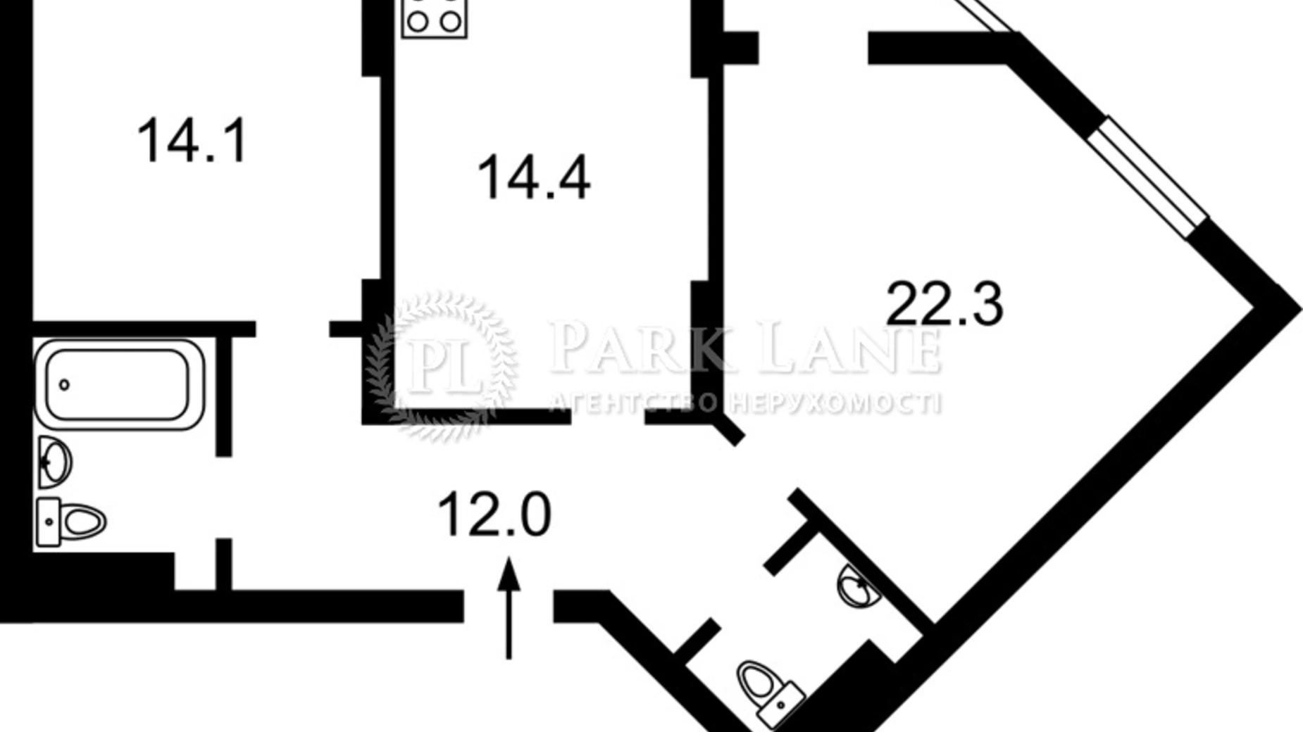 Продается 2-комнатная квартира 72 кв. м в Киеве, ул. Александра Мишуги, 12 - фото 5