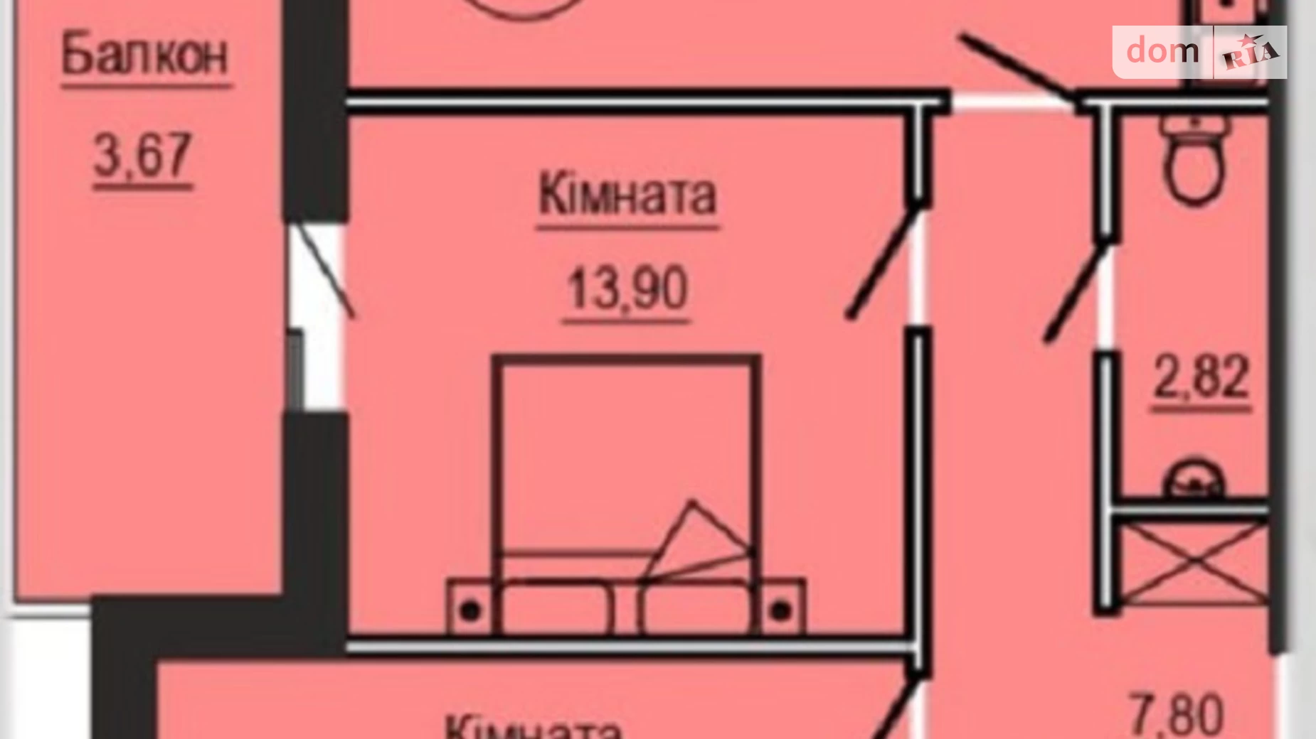 Продается 2-комнатная квартира 70 кв. м в Городке, ул. Вячеслава Черновола, 38 - фото 2